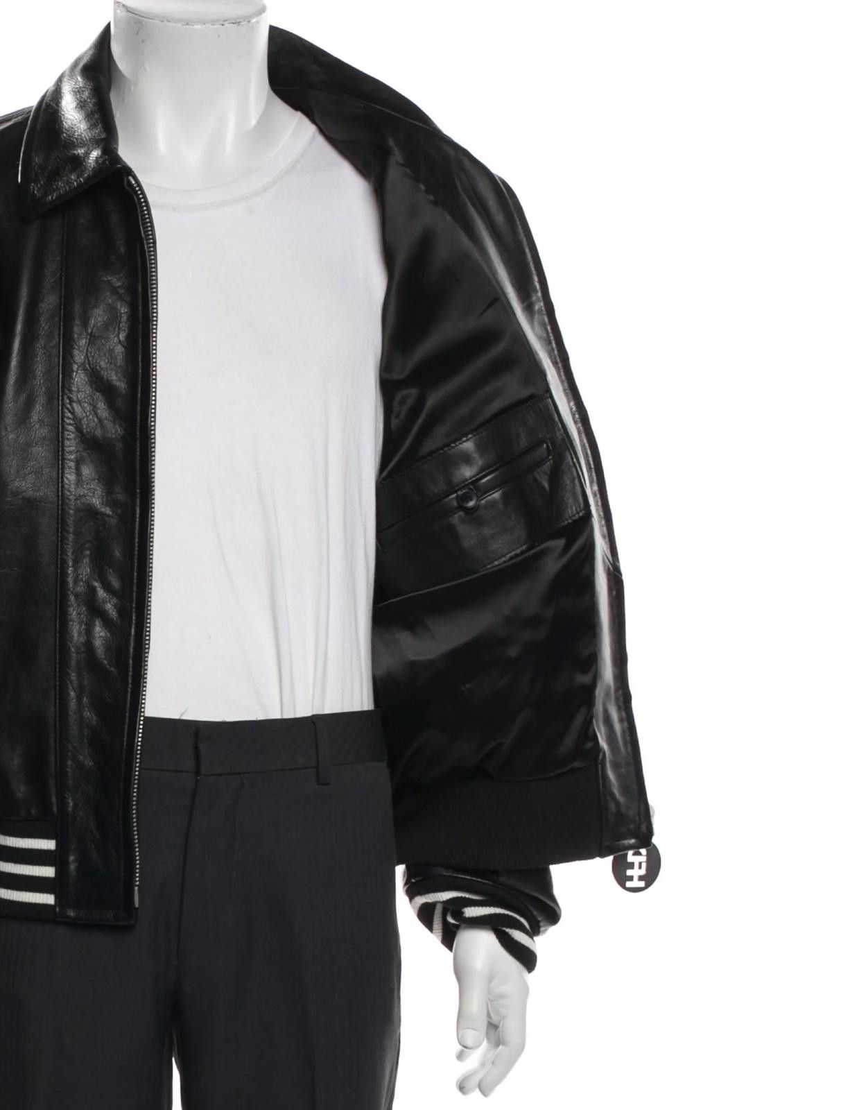 Other Honey F***ing Dijon Leather Graphic Varsity Jacket Size: XS Size US XS / EU 42 / 0 - 4 Thumbnail
