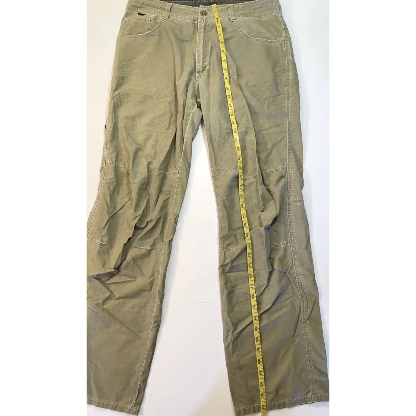 Vintage KUHL Outdoor Pants Mens 32x32 Khaki Lightweight Straight Leg Travel Workwear Size US 32 / EU 48 - 7 Thumbnail