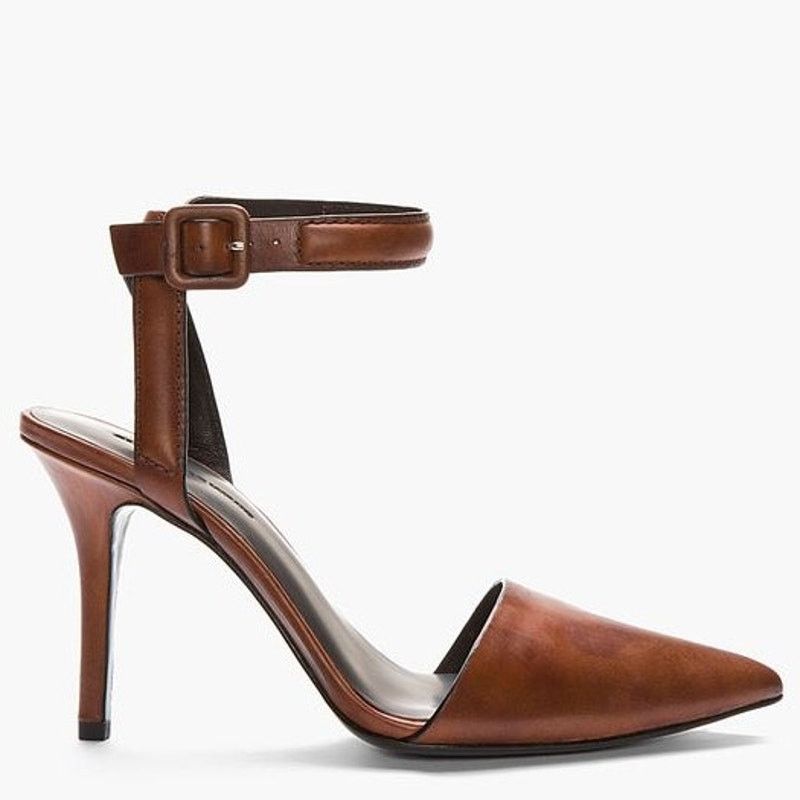 Alexander Wang Alexander Wang Leather Stilettos Heel Pumps Brown Women's 9 Size US 9 / IT 39 - 2 Thumbnail