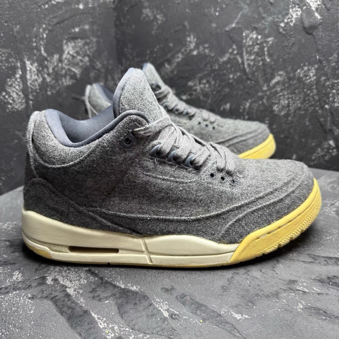 Nike Air Jordan 3 Grey Wool Q10 Size US 8.5 / EU 41-42 - 5 Thumbnail