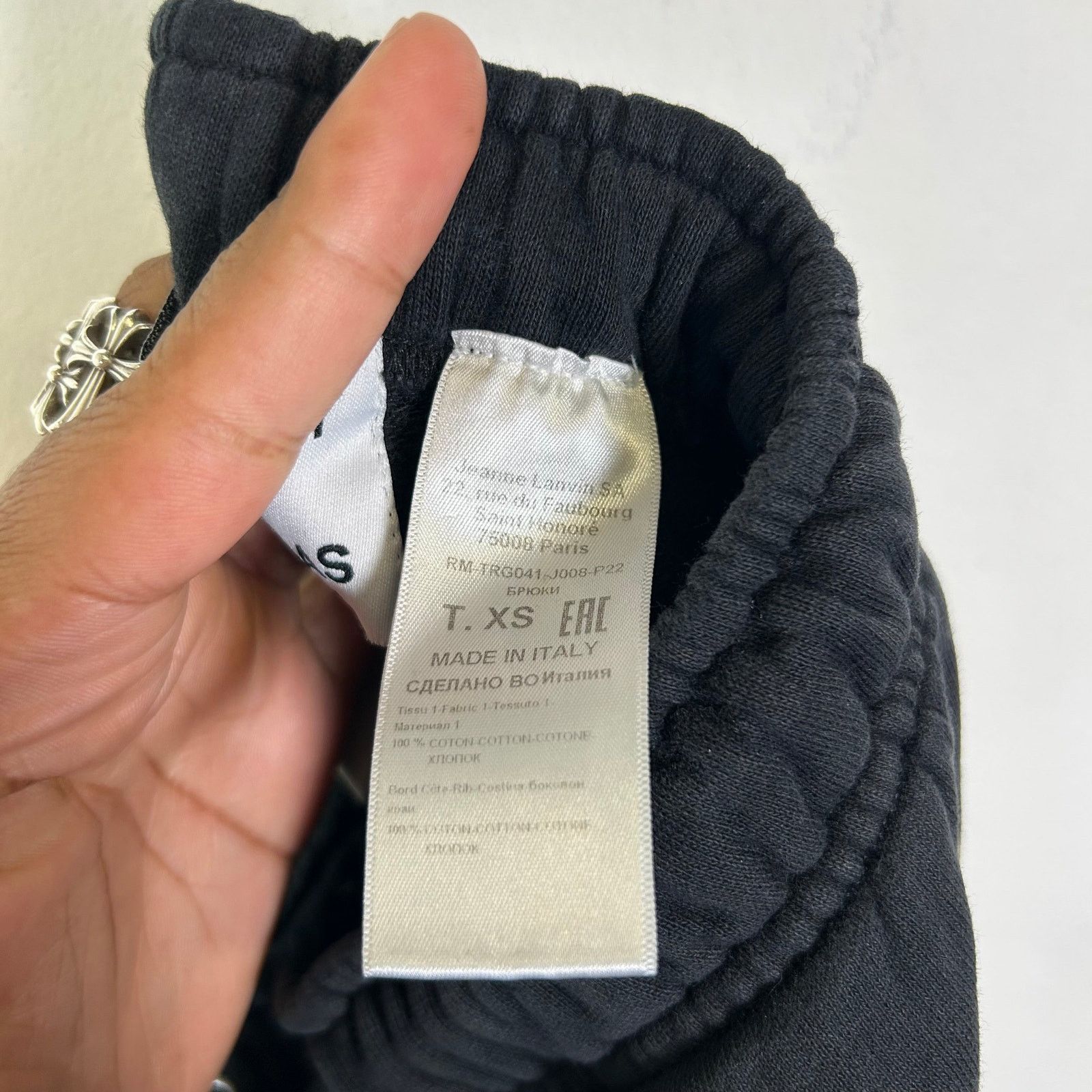 Gallery Dept. × Lanvin Gallery Dept x Lanvin Black Paint Splatter Sweatpants Size 26" / US 2 / IT 38 - 7 Thumbnail