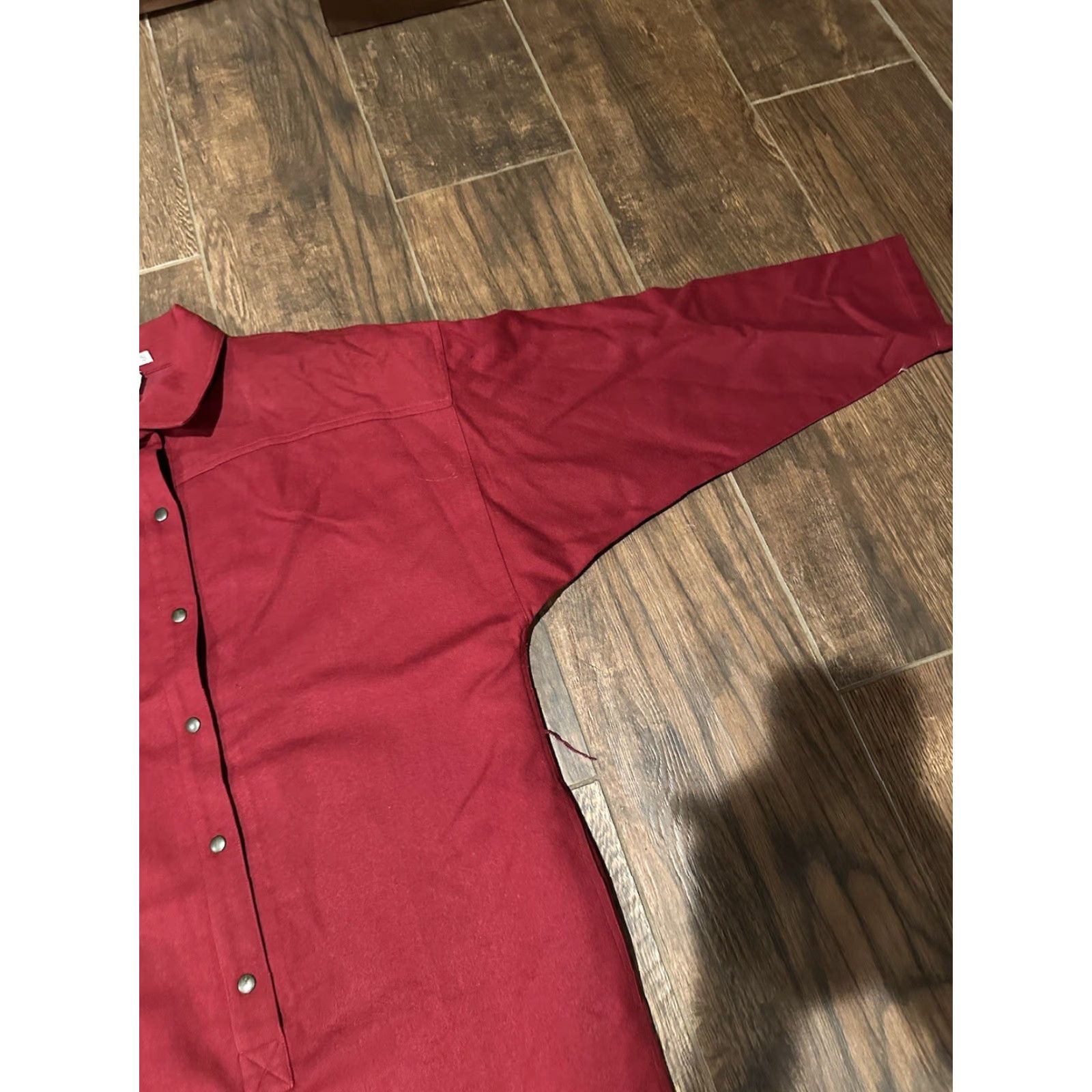 Guy Laroche VINTAGE Guy Laroche Dress Women Red Knee Length 40 France Wool Crew Neck Long Sleeve Fit & Flare Size S / US 4 / IT 40 - 3 Thumbnail