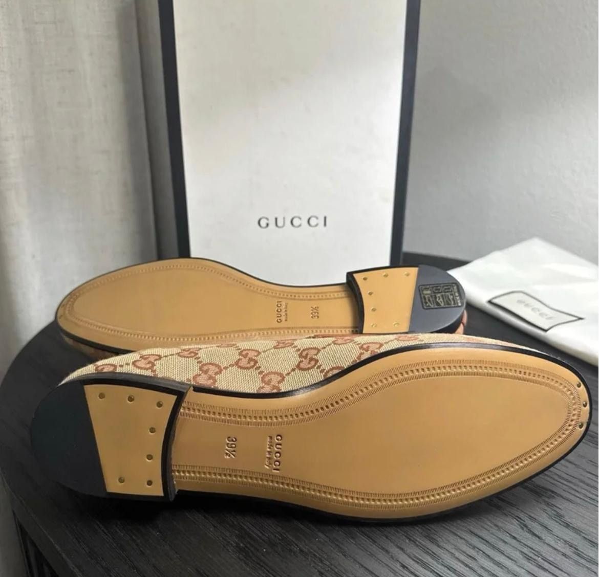 Gucci New Gucci Jordaan GG Supreme Horsebit Loafers 39.5 Size US 9 / IT 39 - 8 Thumbnail
