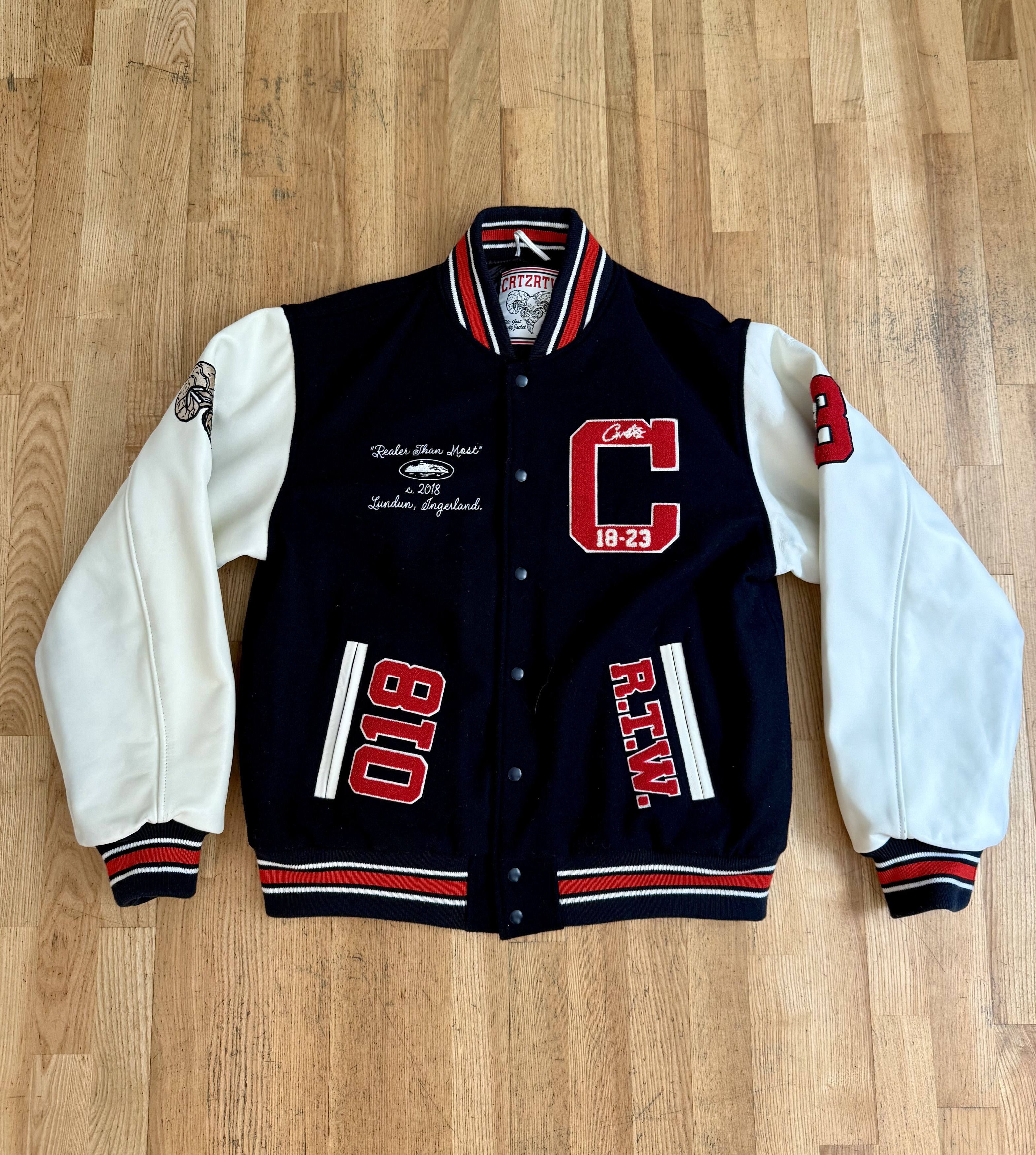 Corteiz Cortiez RTW GOAT Varsity Jacket Size US XL / EU 56 / 4 - 1 Thumbnail