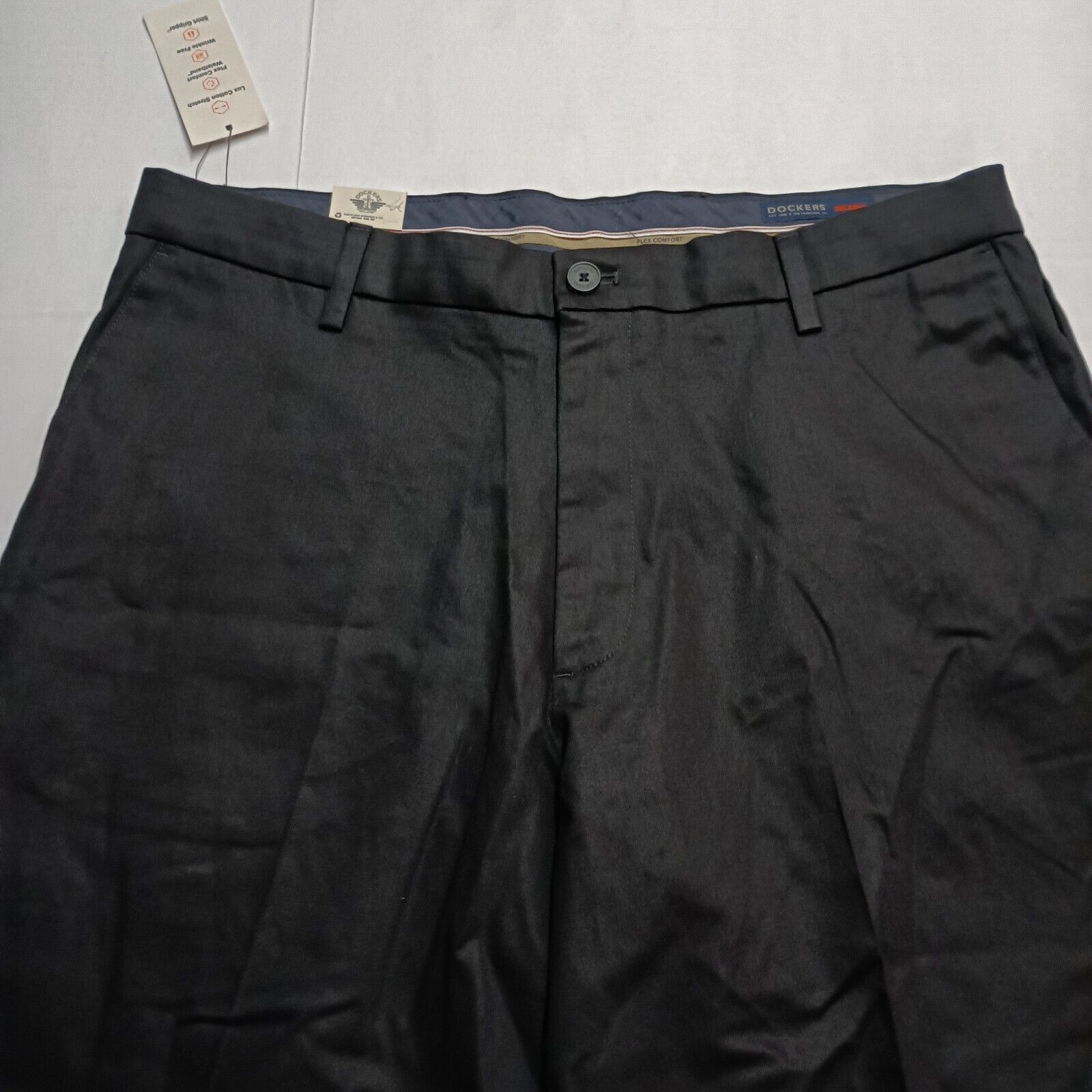 Dockers Dockers Signature Khakis Men's 36x29 Black Straight Leg Size US 36 / EU 52 - 4 Thumbnail
