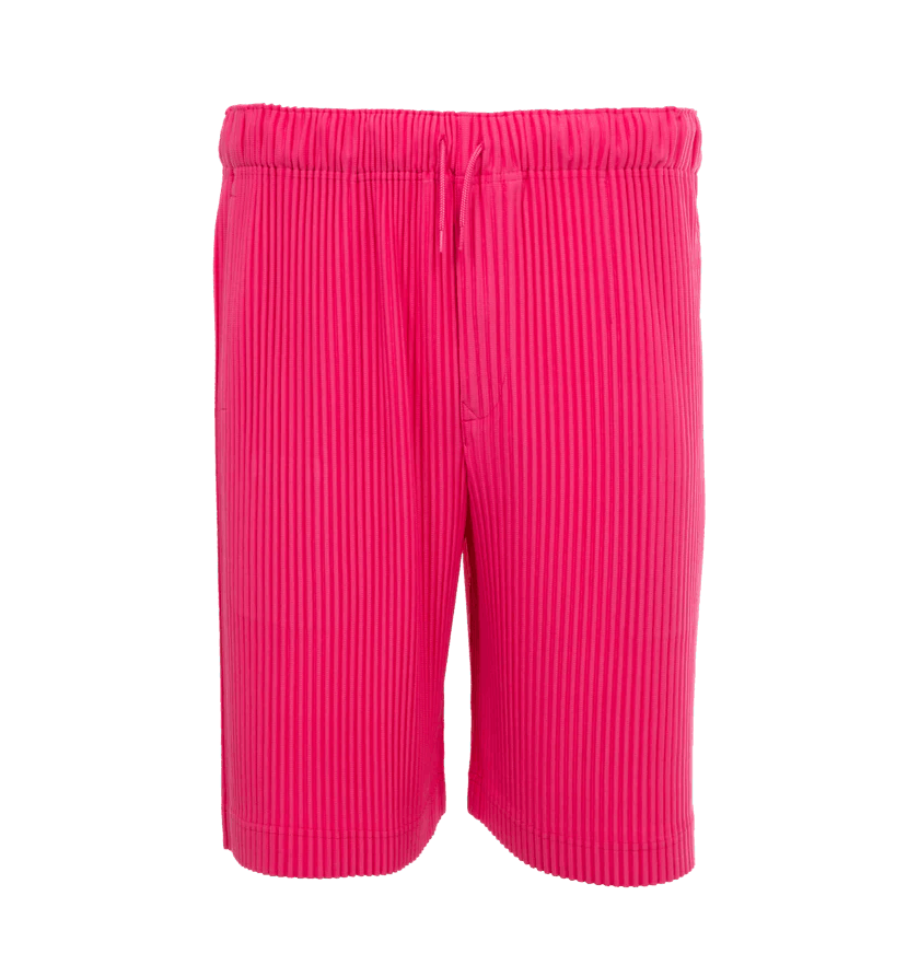 Issey Miyake o1h1sh11224 Colorful Pleats Bottoms in Deep Pink Size US 30 / EU 46 - 1 Thumbnail