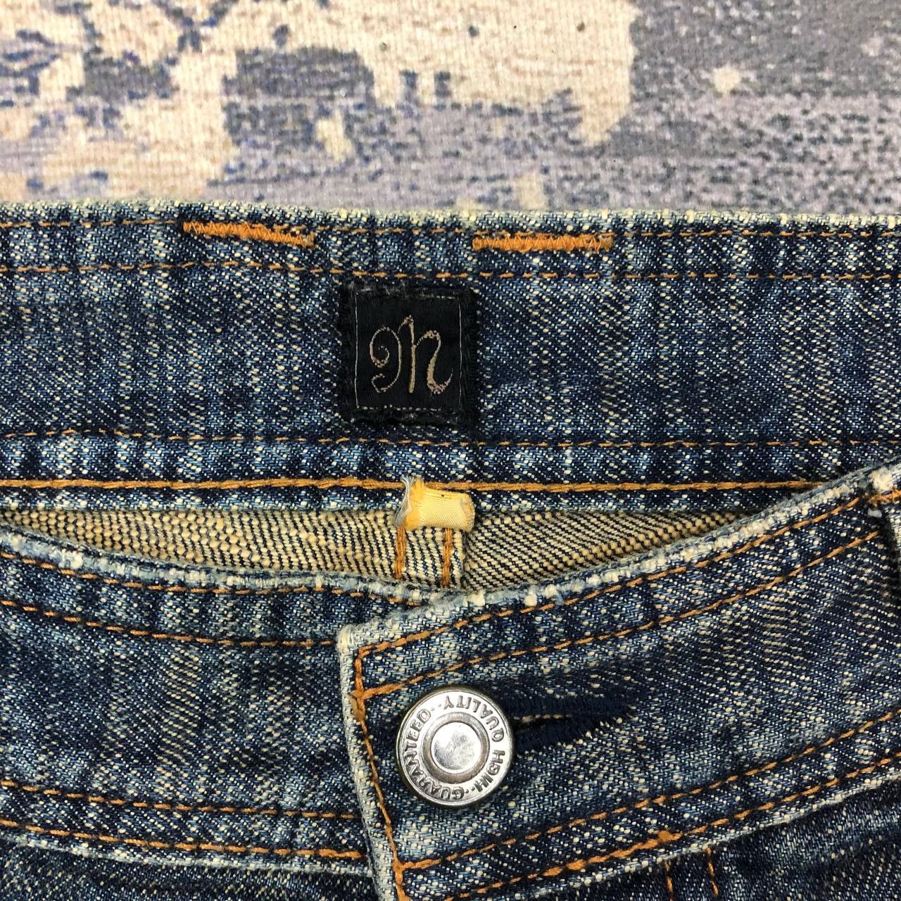 Japanese Brand P164 JAPAN 9h FLARED RIPPED JEANS Size US 31 - 7 Thumbnail