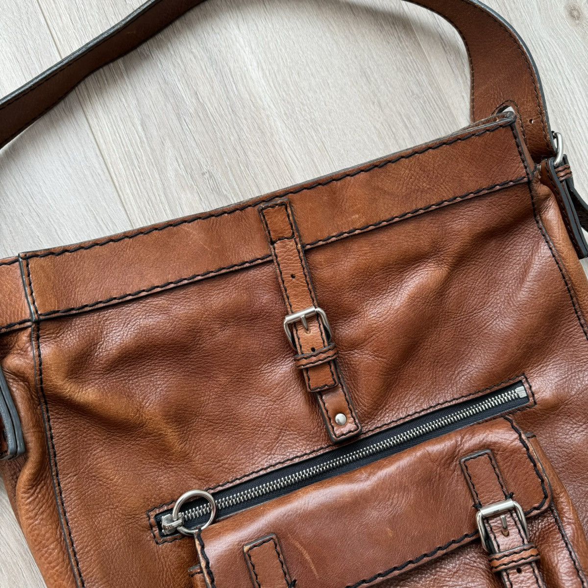 Chloe × Vintage Authentic Vintage Chloé Leather Bag Handbag Brown Size ONE SIZE - 2 Thumbnail