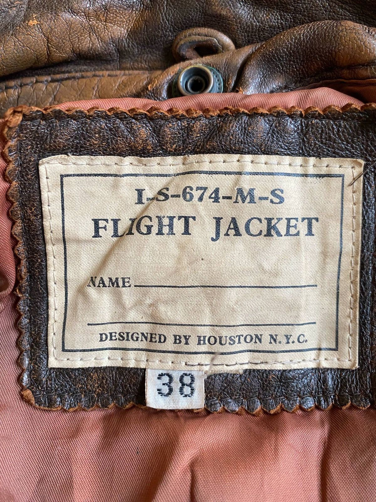 Japanese Brand × Vintage VINTAGE HOUSTON JAPAN IS 674 MS FLIGHT JACKET Size US S / EU 44-46 / 1 - 13 Thumbnail