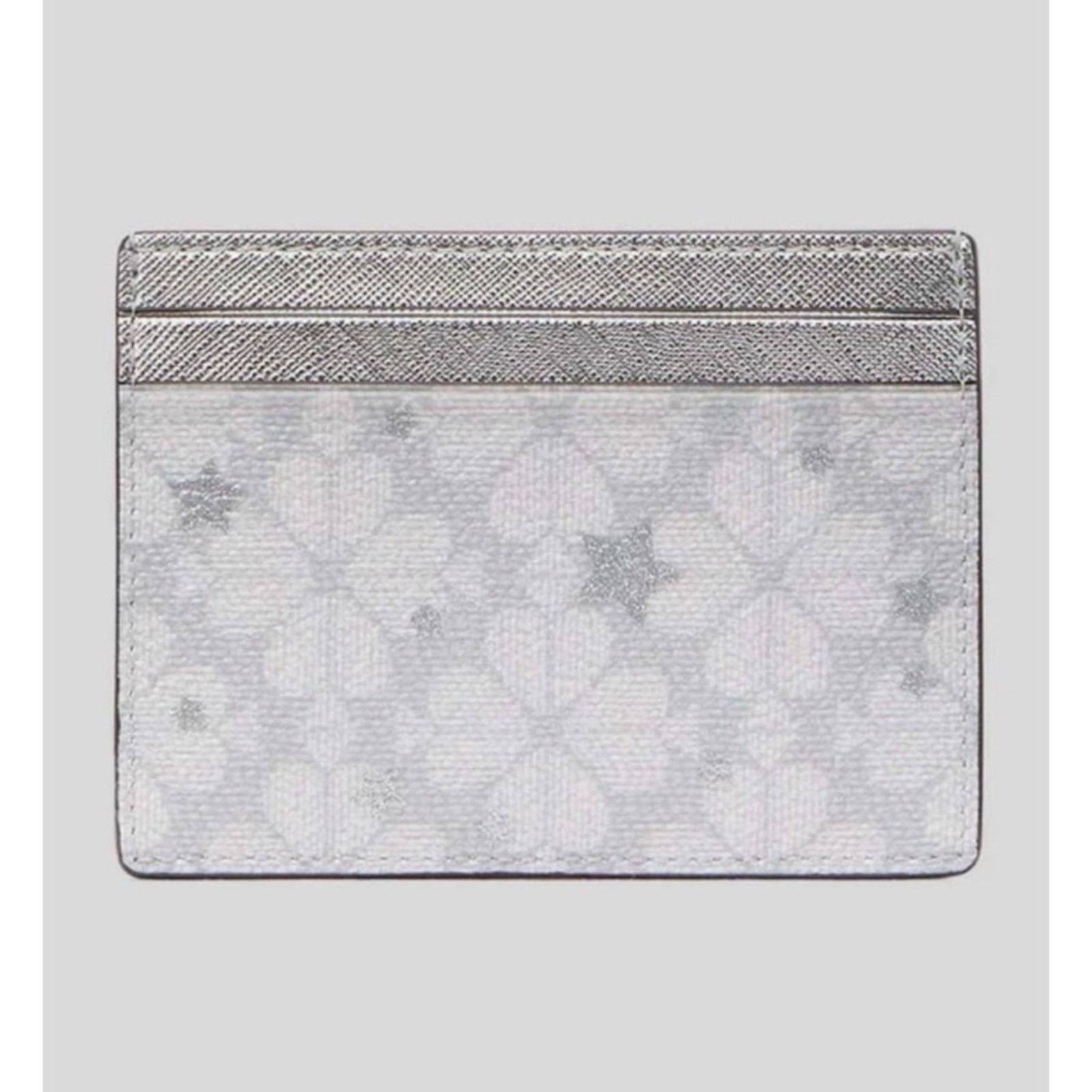 Kate Spade KATE SPADE • Platinum Grey Flower Star Slim Card Holder Size ONE SIZE - 3 Thumbnail