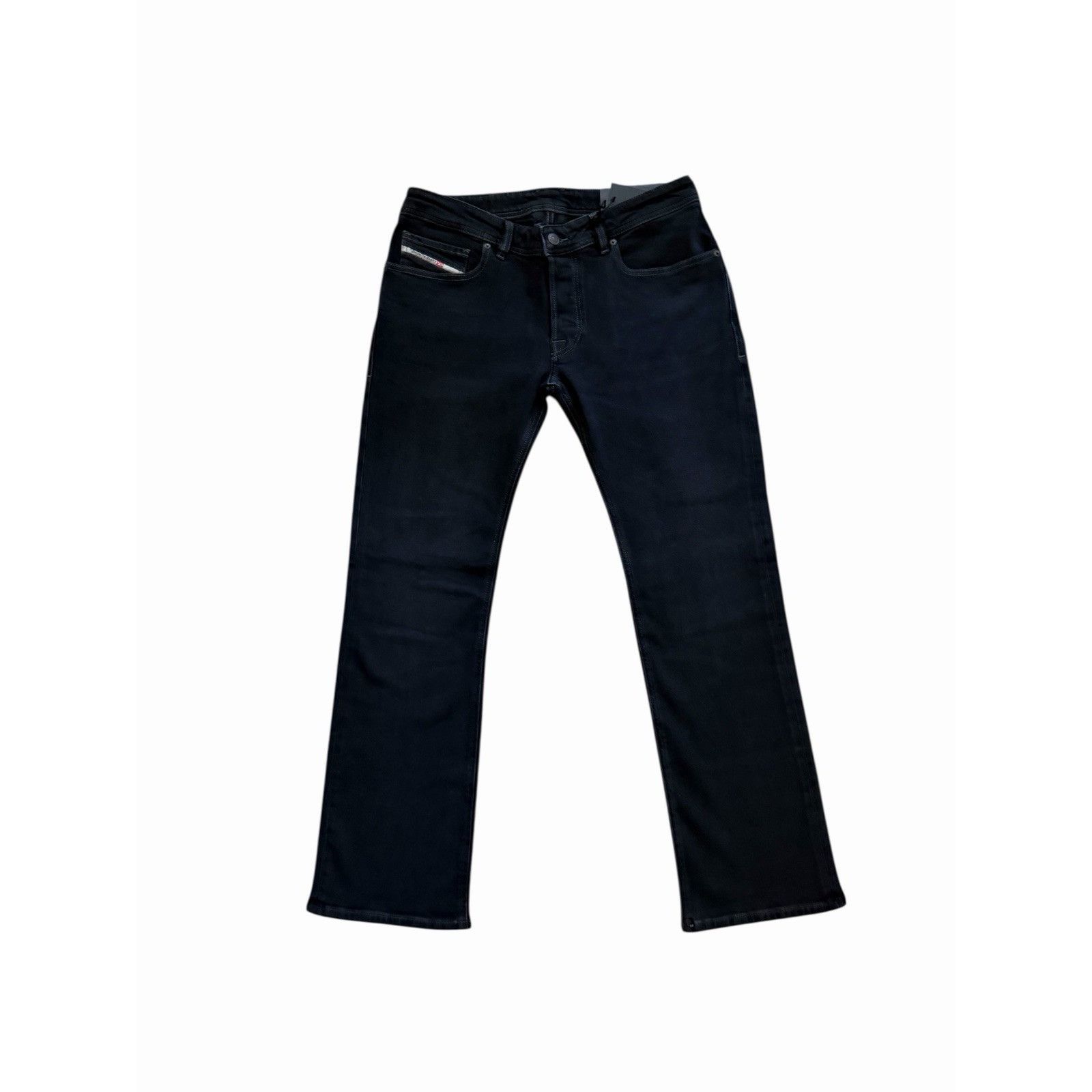 Diesel Mens Zatiny Slim Bootcut Jeans RE064 Black Size 34/32