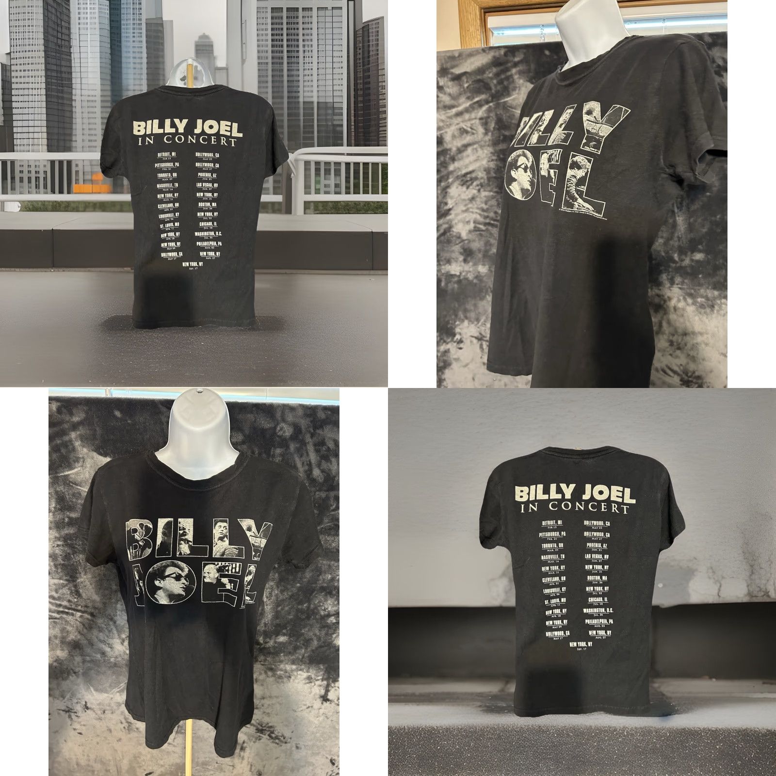 Tultex Billy Joel In Concert 2014 Shirt Women Small Black Short Sleeve Crew Neck Tultex Shirt Women Small Black Short Sleeve Crew Neck Tultex Size S / US 4 / IT 40 - 8 Thumbnail