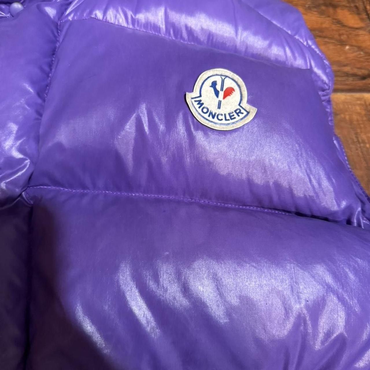 Moncler Vintage Moncler Grenoble Purple Down Puffer Vest Size US L / EU 52-54 / 3 - 3 Thumbnail