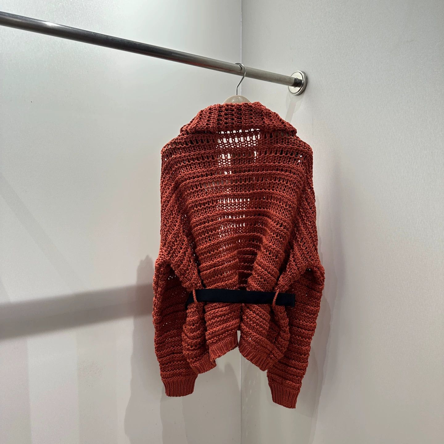 Brunello Cucinelli Brunello Cucinelli mar104 script knit cardigan M cotton Size M / US 6-8 / IT 42-44 - 2 Thumbnail