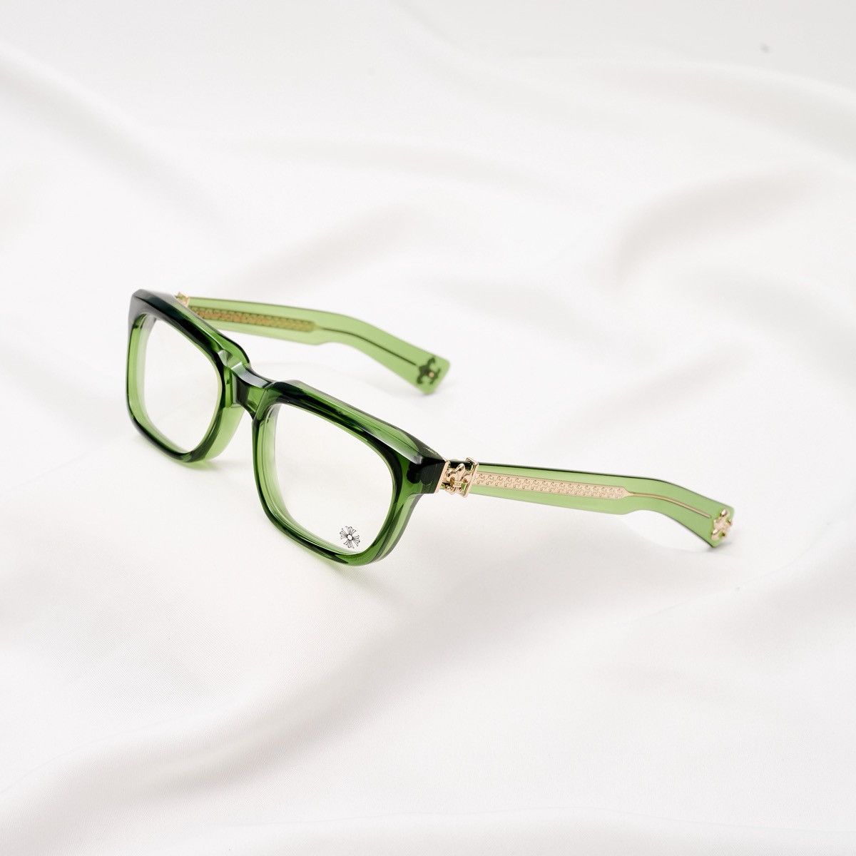 Chrome Hearts CHROME HEARTS SEE YOU IN TEA DARK OLIVE GLASSES Size ONE SIZE - 1 Thumbnail