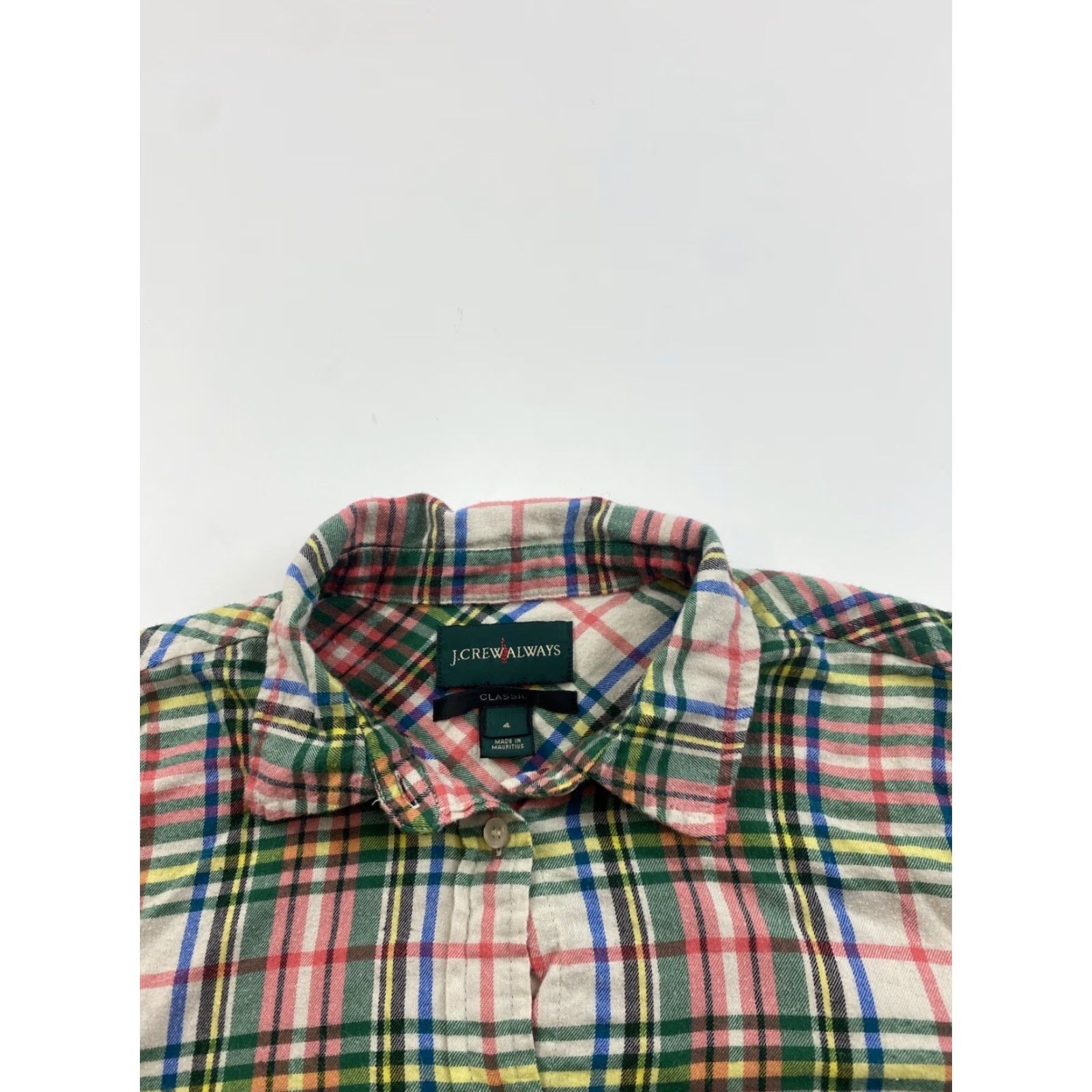 J.Crew J.Crew Button-Up Flannel Top Womens Size 6 Plaid Multicolor Long Sleeve Shirt Gender: Women Size M / US 6-8 / IT 42-44 - 2 Thumbnail