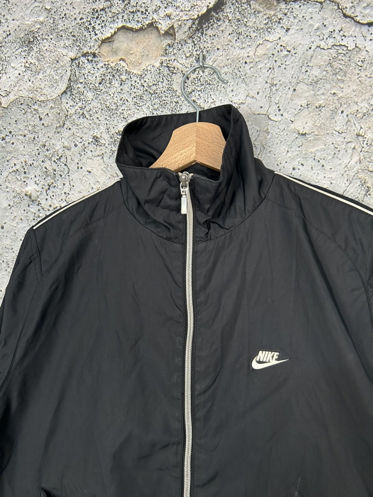 Nike Vintage Nike Y2K Bomber Jacket Black Streetwear Baggy Rap Size US M / EU 48-50 / 2 - 3 Thumbnail