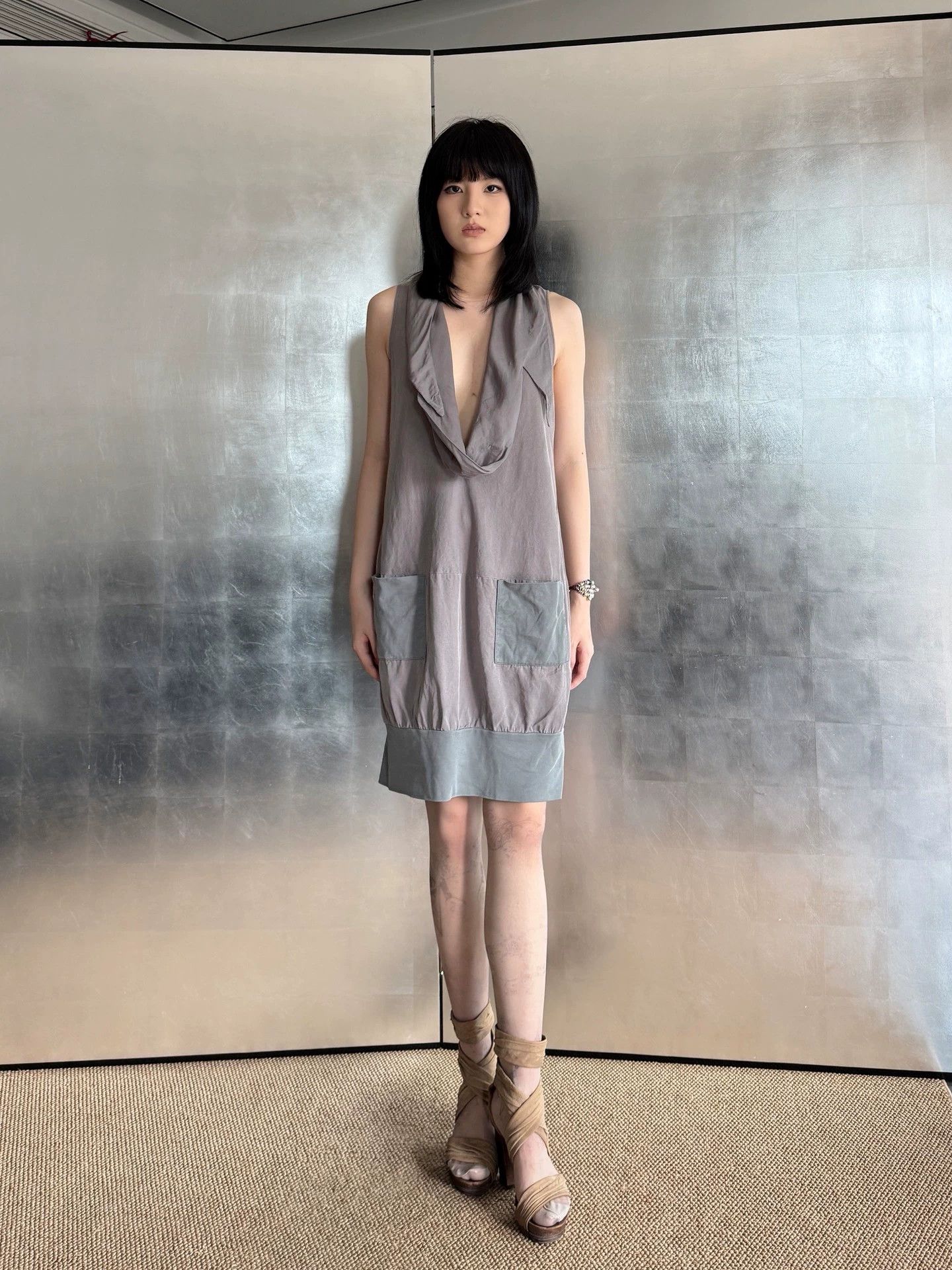 Other Vintage Japanese Oversized Collar Vest Dress M Size M / US 6-8 / IT 42-44 - 1 Thumbnail