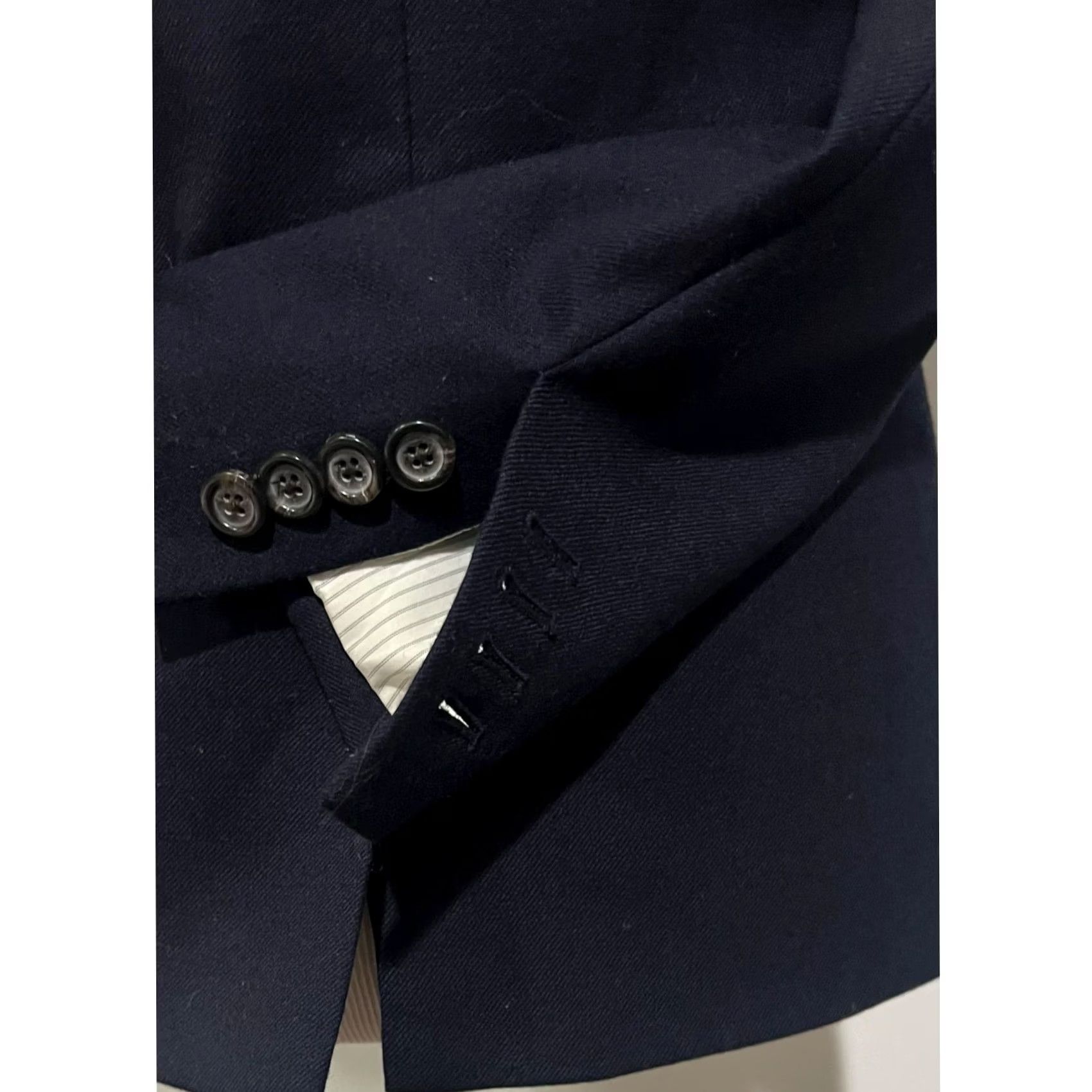 J.Crew J.Crew Blazer Shirt Jacket Wool Flannel Navy Blue Regent 0 Women's Blazer Long Sleeve Button Lined Size XS / US 0-2 / IT 36-38 - 7 Thumbnail