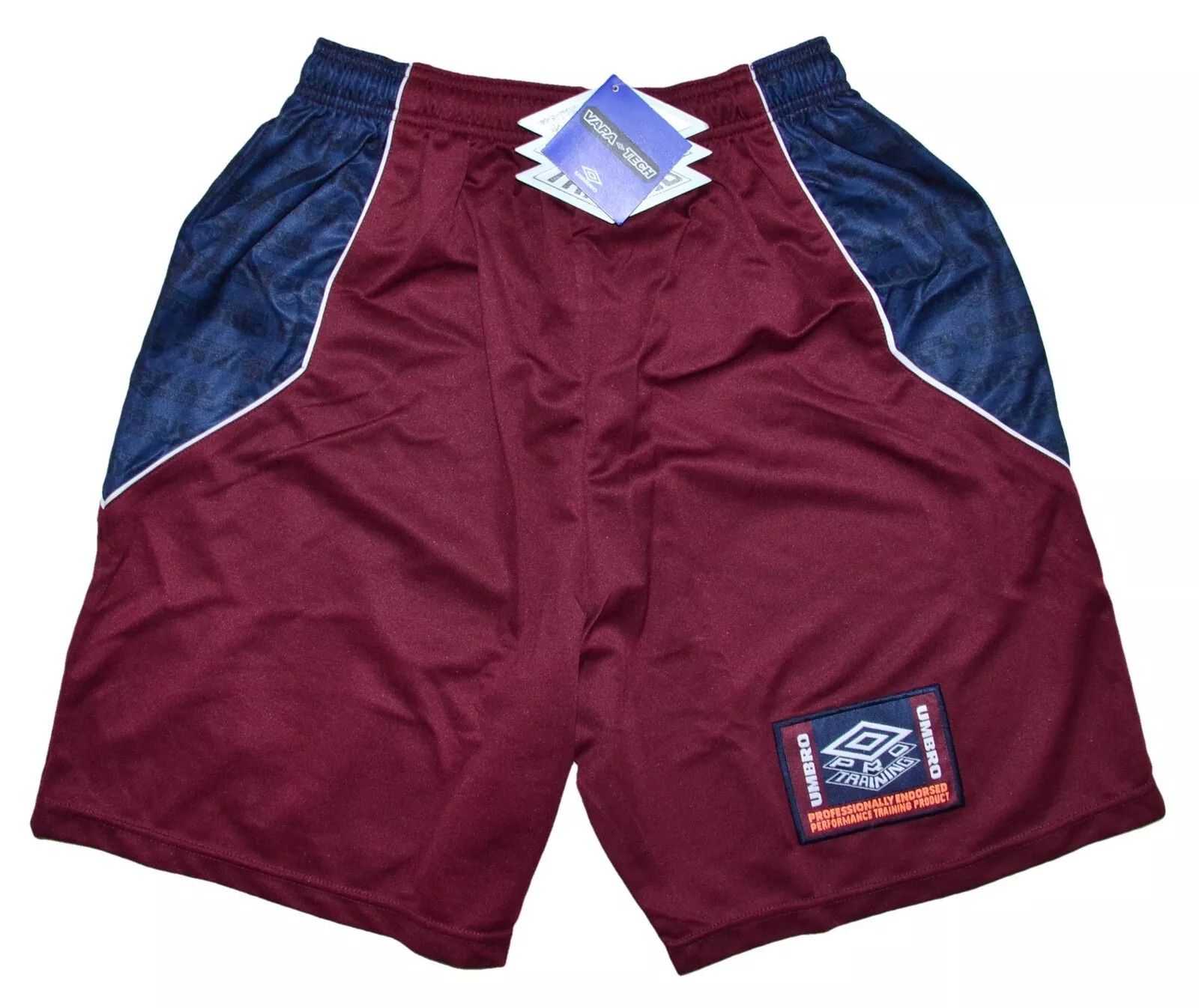 Umbro DEADSTOCK UMBRO 1990'S RED FOOTBALL SHORTS JERSEY SIZE M Size US 34 / EU 50 - 2 Thumbnail