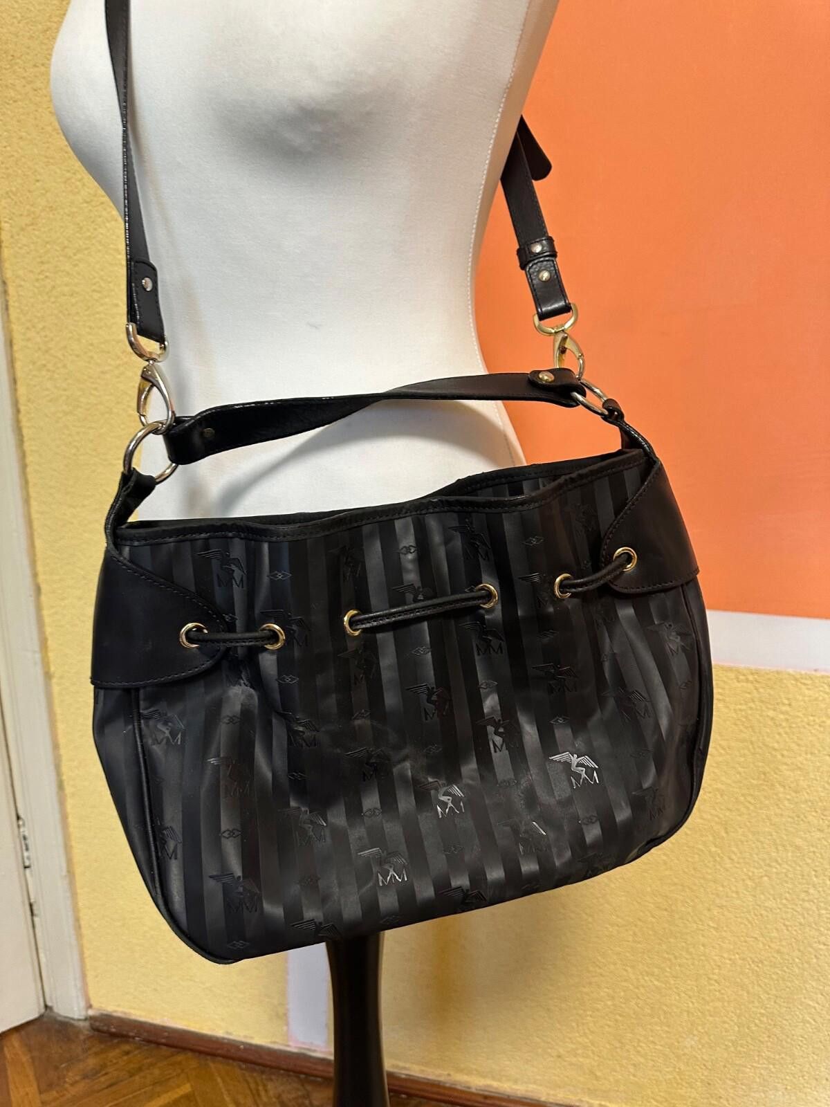 Maison Mollerus Maison Mollerus DURBAN Monogram Black Shoulder Bag Size ONE SIZE - 4 Thumbnail