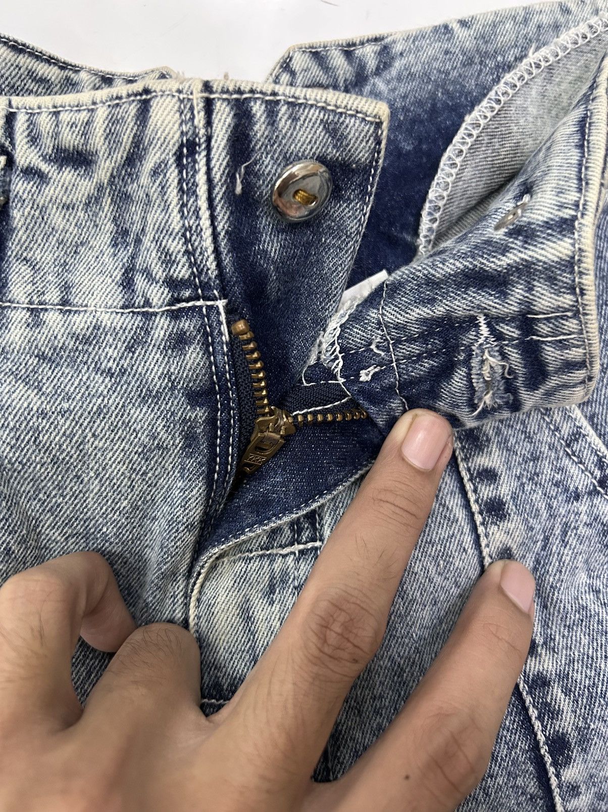 Vintage Vintage 90s NO! JEANS USA Denim Regular Fit Jeans Size US 29 - 16 Thumbnail
