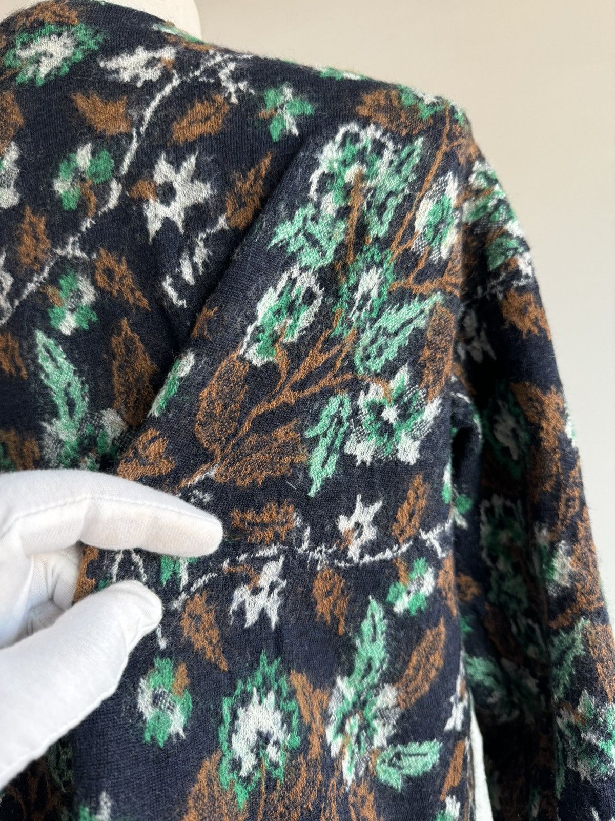 45rpm × Japanese Brand 45r studio global Sweater dress artisanal wool floral sz 0 Size ONE SIZE - 7 Thumbnail