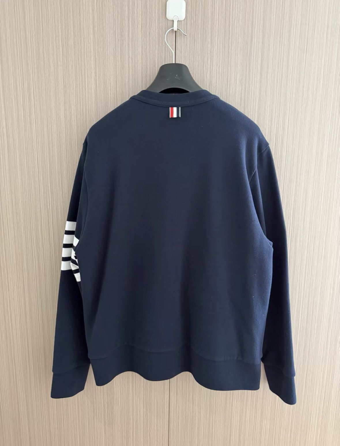 Thom Browne Thom Browne Dark Blue Waffle Logo Cardigan xy Size US XL / EU 56 / 4 - 2 Thumbnail