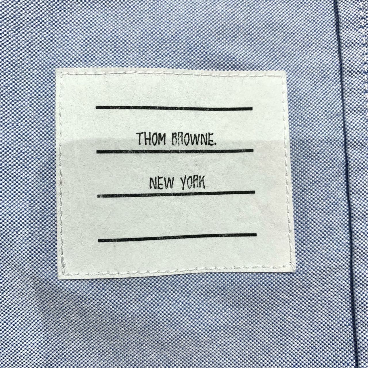 Thom Browne Thom Browne Light Blue Fringe Design Long Sleeve Shirt With Size S / US 4 / IT 40 - 4 Thumbnail