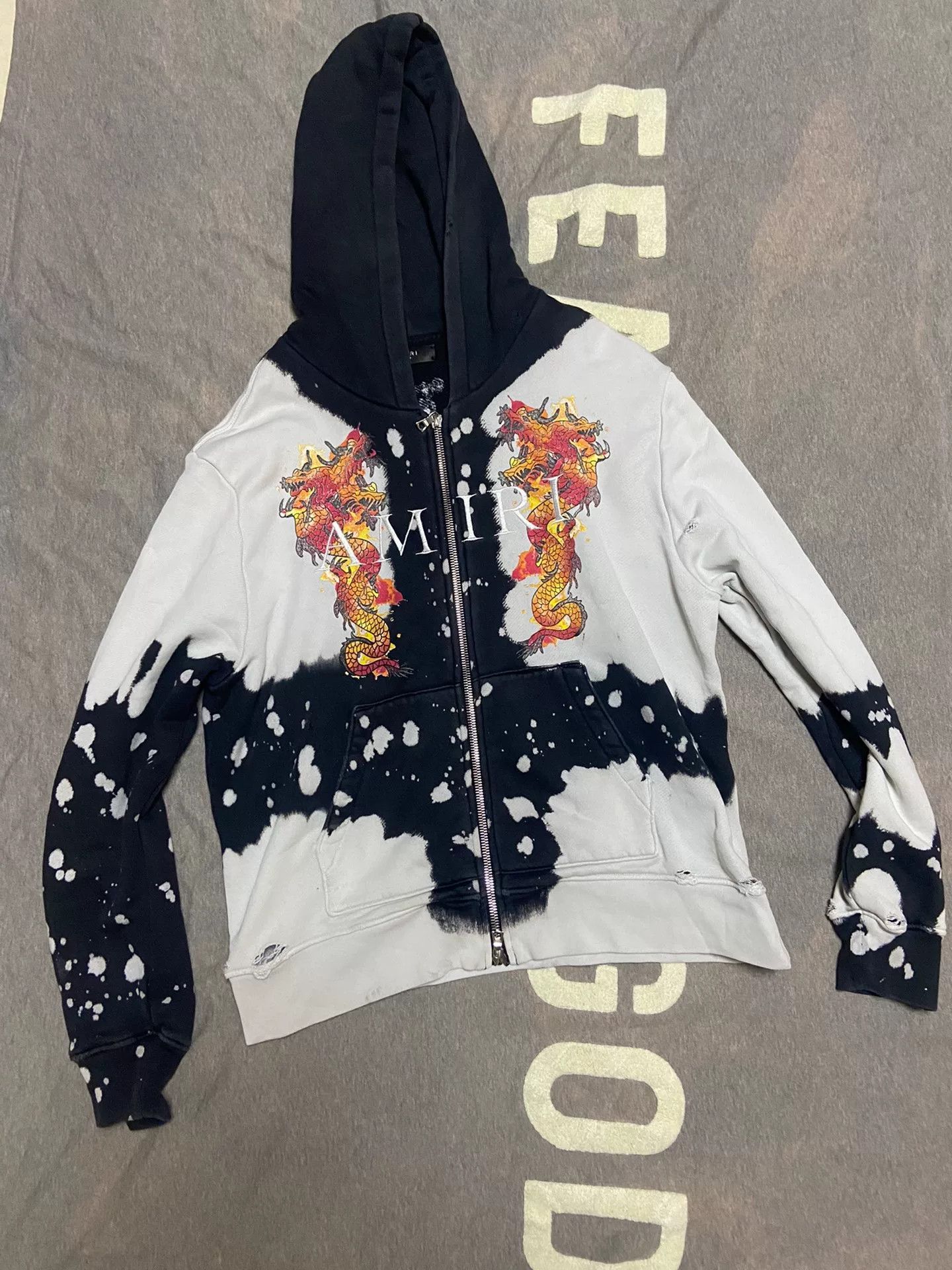 Amiri amiri dragon print zip-up hoodie Size US M / EU 48-50 / 2 - 1 Thumbnail