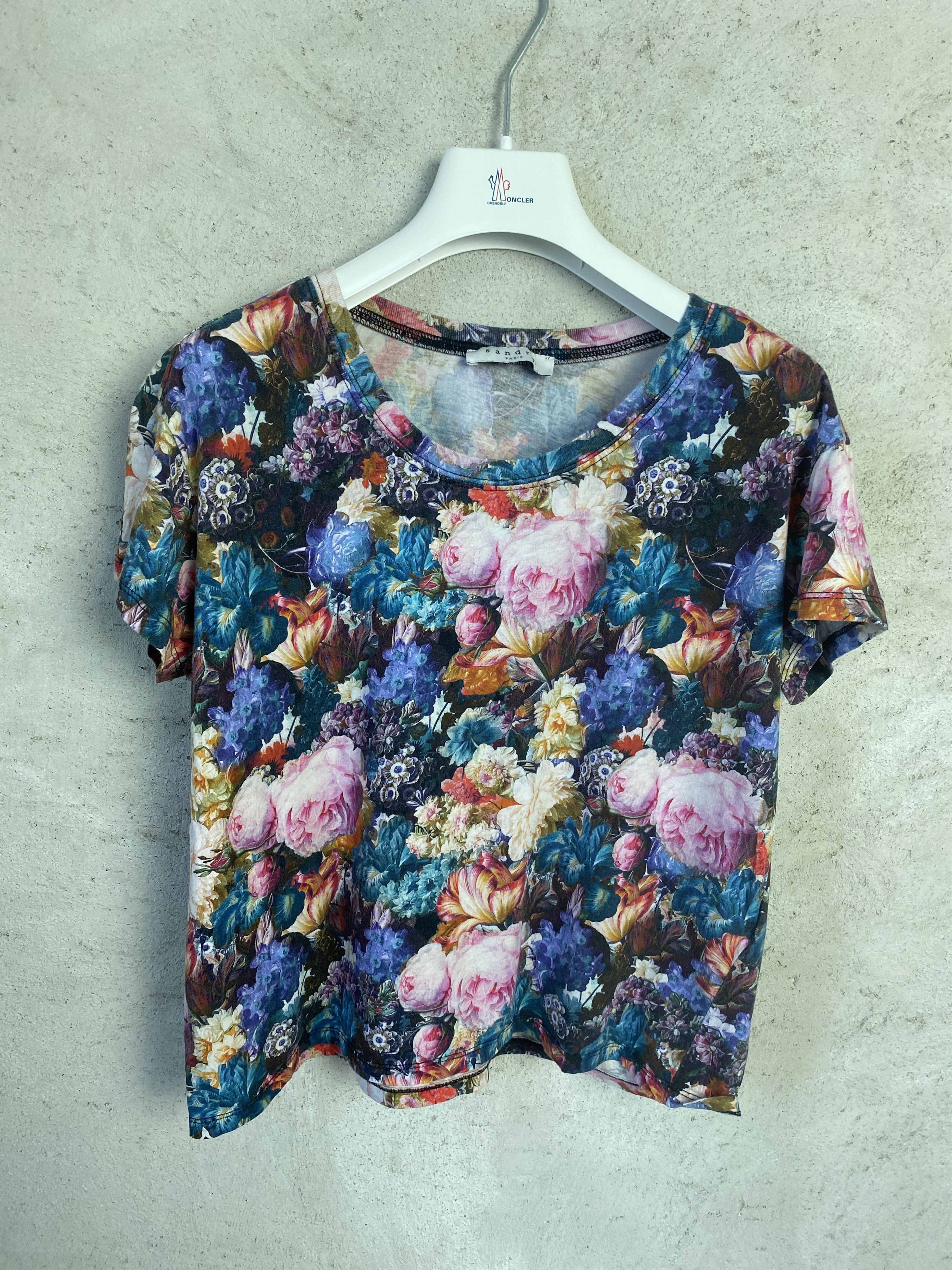 Sandro Sandro multicolor printed t-shirt tee casual Size S / US 4 / IT 40 - 1 Thumbnail