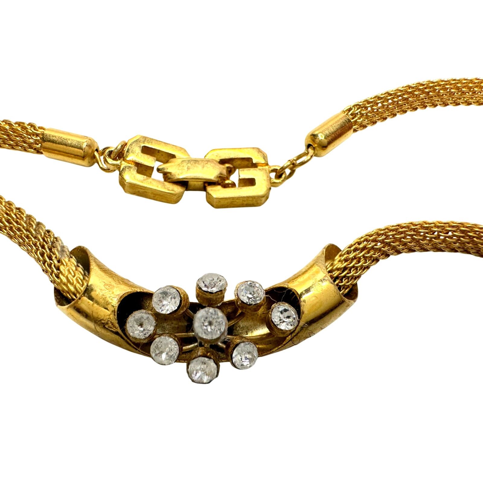 Givenchy Vintage Givenchy Mesh / Herringbone / Snake Necklace Size ONE SIZE - 14 Thumbnail
