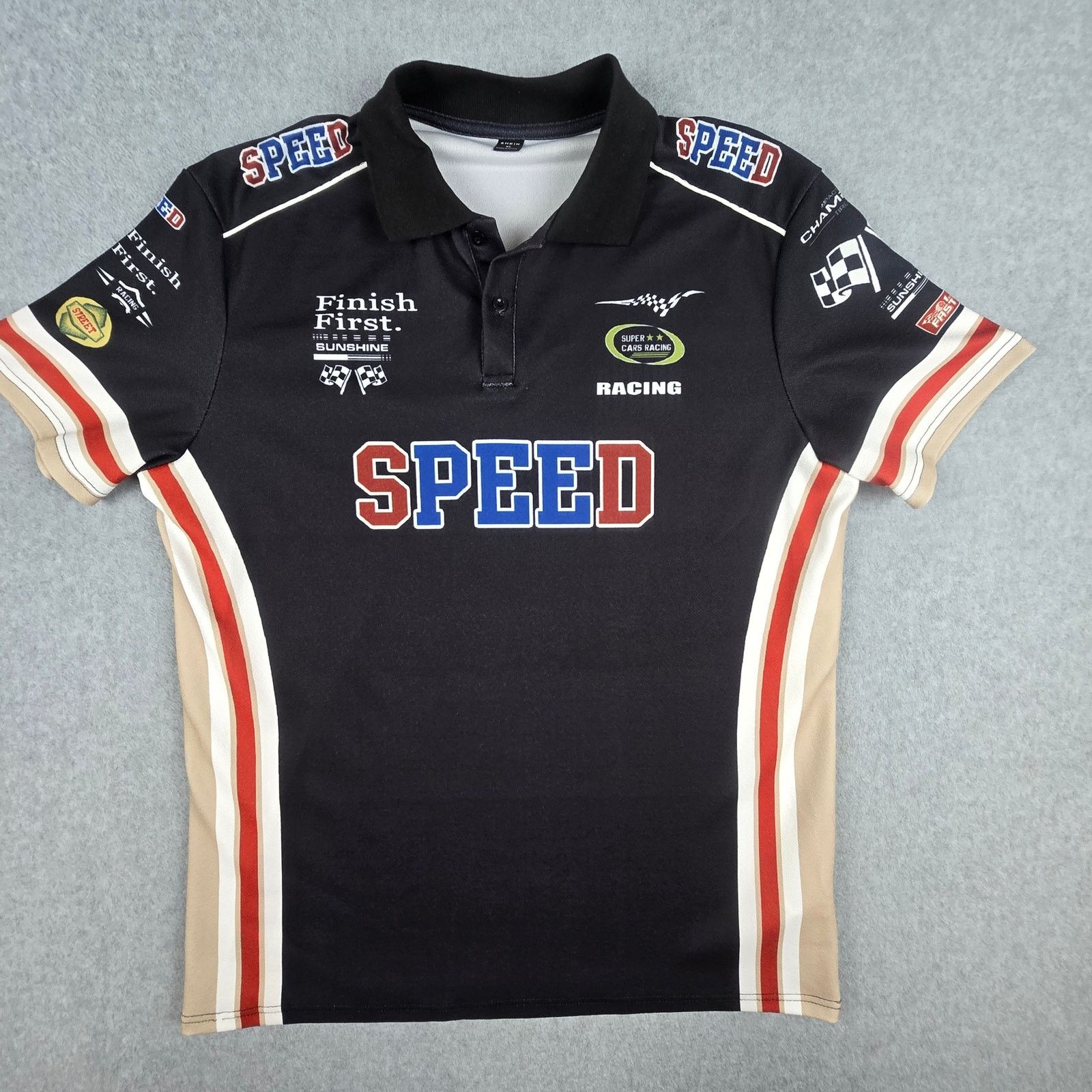 Shein Shein XL Manfinity Racing Polo Shirt SPEED Size US M / EU 48-50 / 2 - 2 Thumbnail