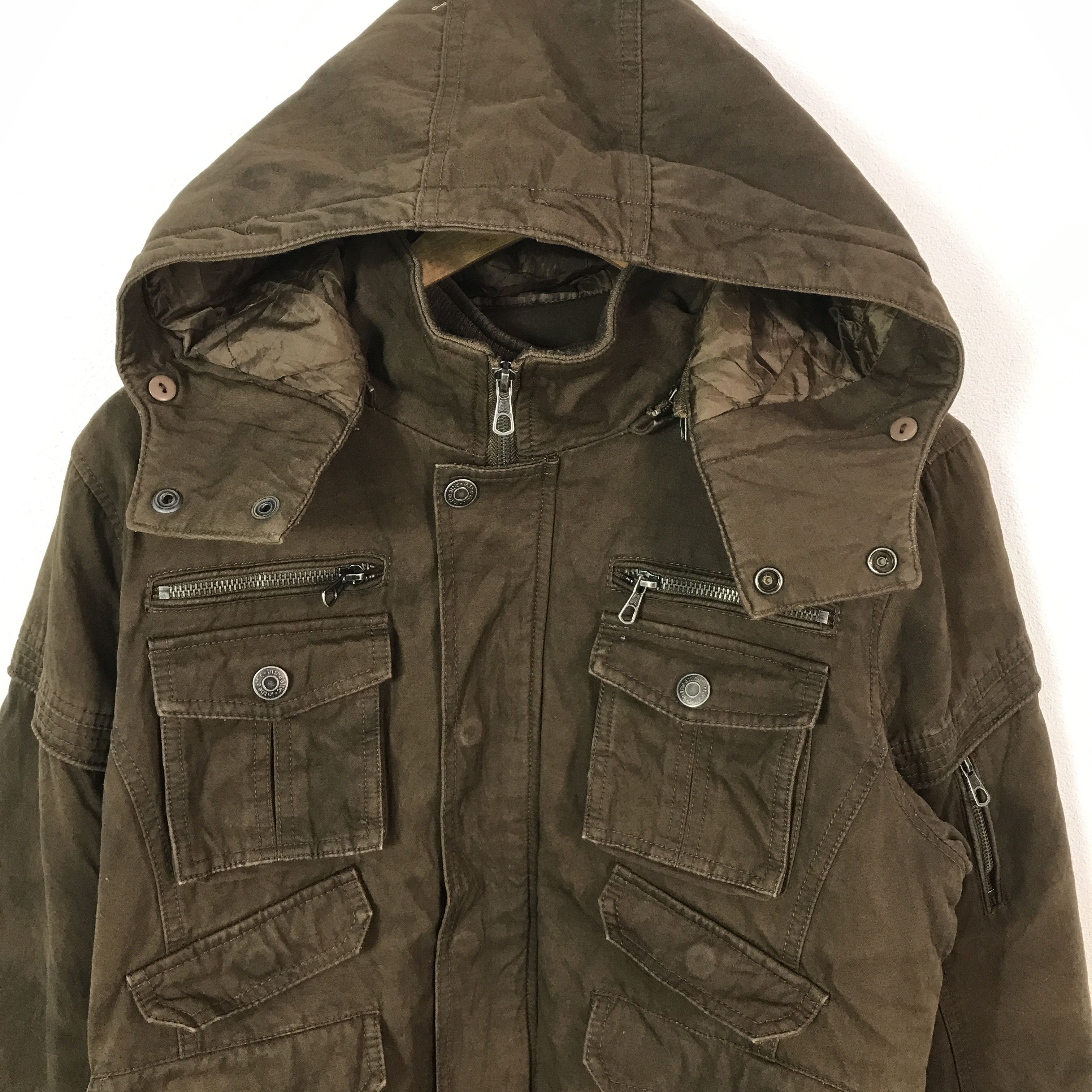 In The Attic × Tornado Mart IN THE ATTIC JAPAN BROWN QUILTED JACKET Size US L / EU 52-54 / 3 - 3 Thumbnail