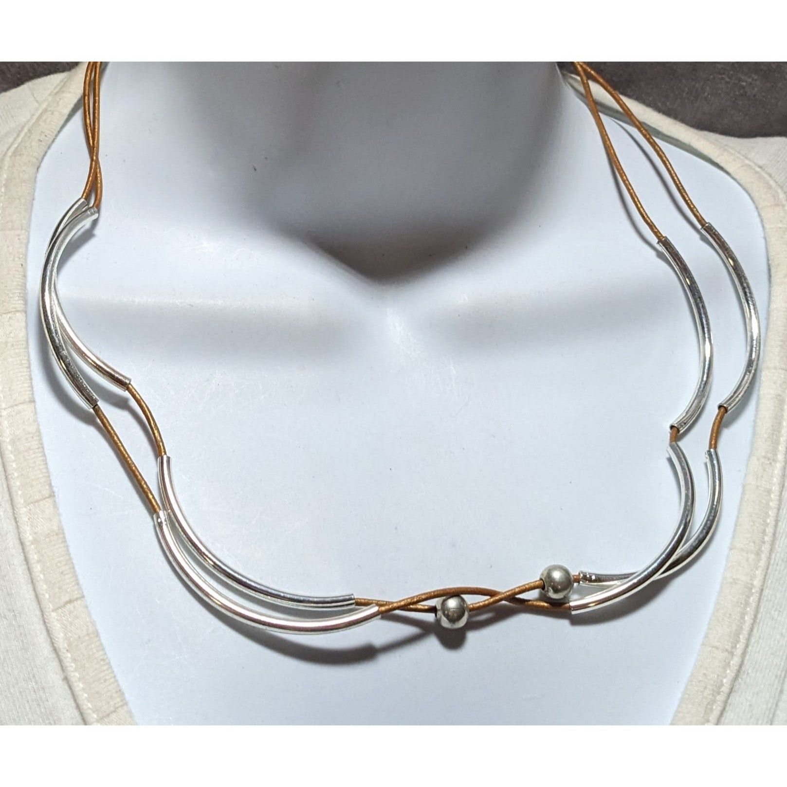 Other Lizzy James Scalloped Leather Necklace Size ONE SIZE - 6 Thumbnail