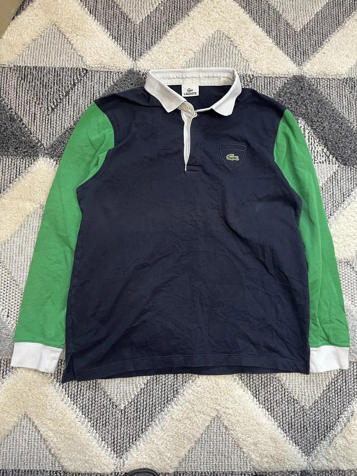 Lacoste LACOSTE VINTAGE LONG SLEEVE Size US L / EU 52-54 / 3 - 1 Thumbnail