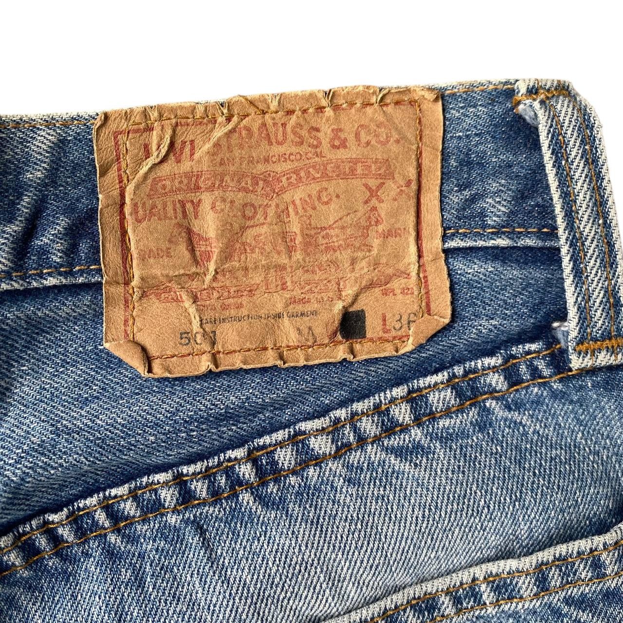 Levi's Vintage Clothing Rare 1970s Levi’s 501 Redline Selvedge FRAYED Hem Button 6 Size US 28 / EU 44 - 21 Thumbnail