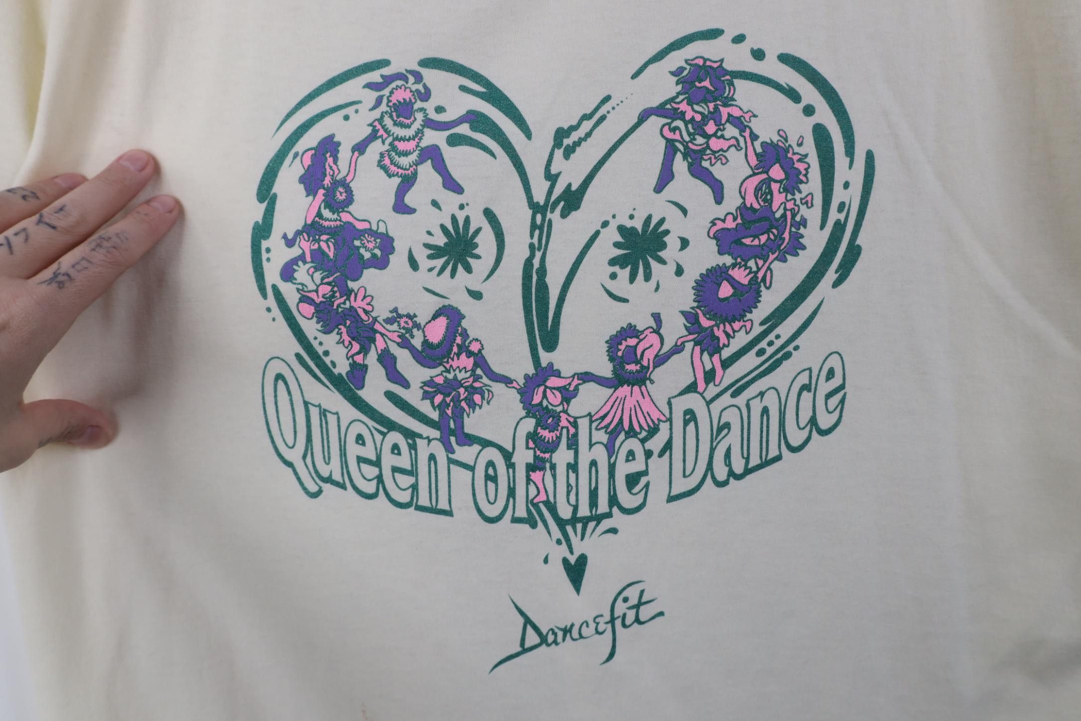 Vintage Vintage 80s 90s Queen of the Dance Dancefit Heart T-Shirt Size XL / US 12-14 / IT 48-50 - 4 Thumbnail