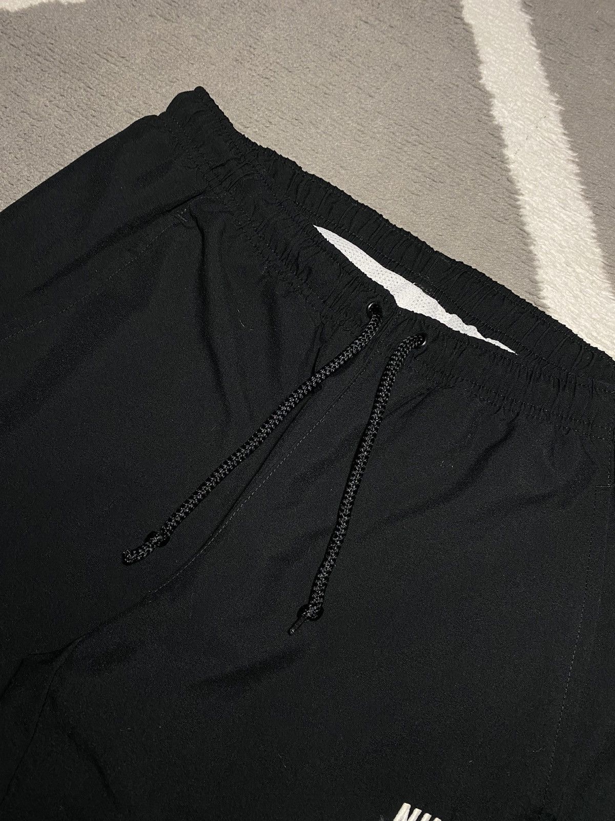 Nike × Vintage Vintage 00’s Y2K Nike Swoosh Parachute Sweatpants Size 26" / US 2 / IT 38 - 10 Thumbnail