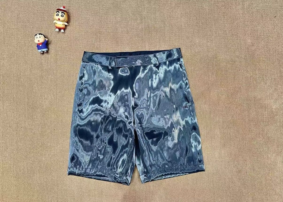 Heliot Emil Men's Liquid Metal Suit Casual Shorts J39