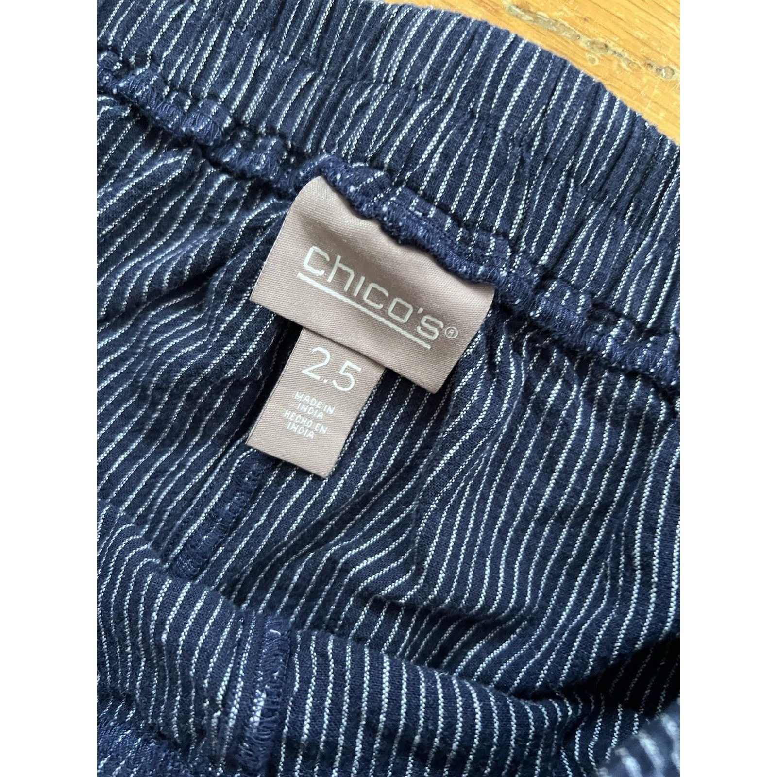 Chicos Chicos 100% Linen Pull On Size 2.5 Large A001760 Size 26" / US 2 / IT 38 - 3 Thumbnail