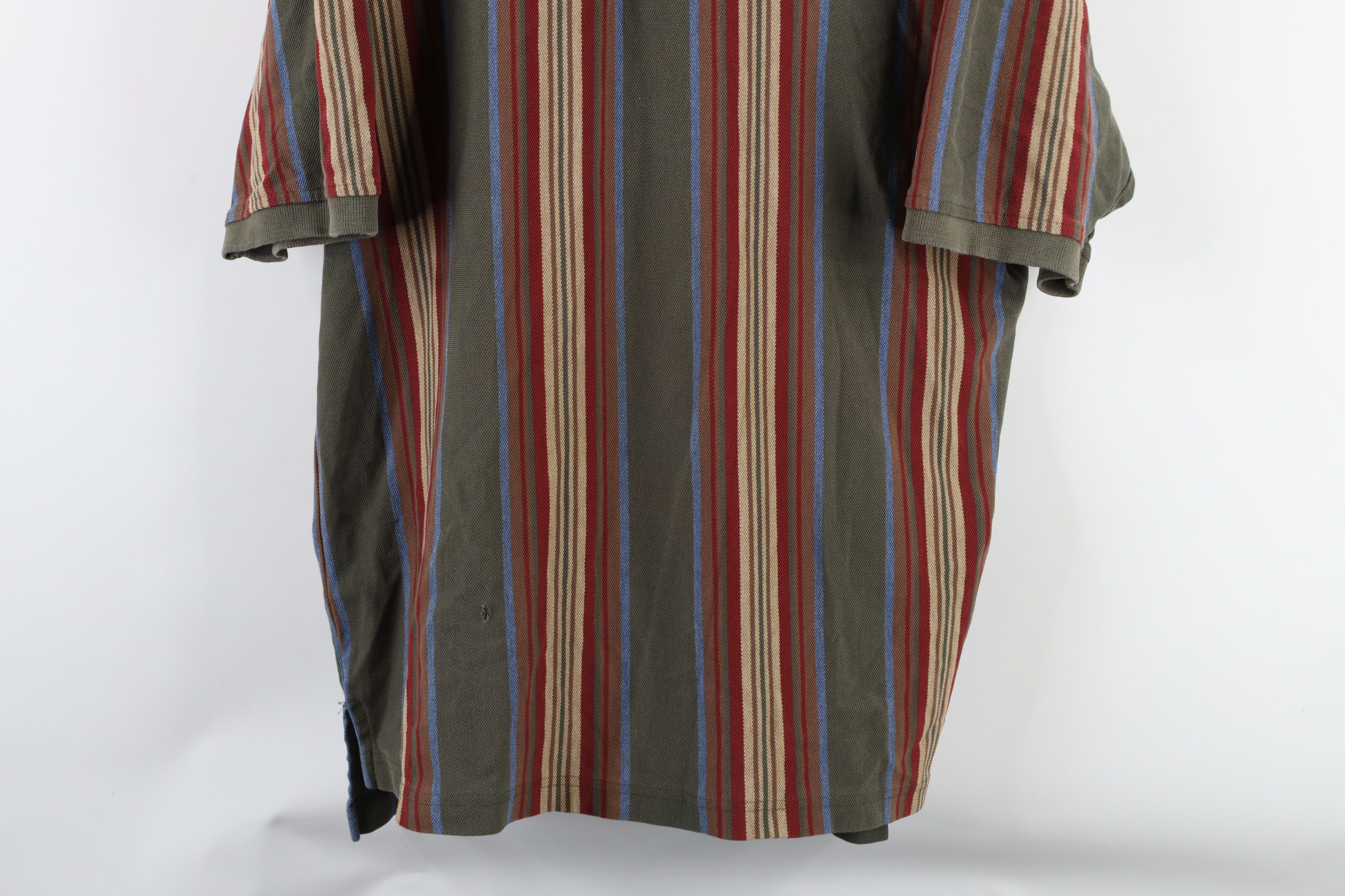 Tommy Hilfiger × Vintage Vintage 90s Tommy Hilfiger Striped Collared Polo Shirt Size US XL / EU 56 / 4 - 3 Thumbnail