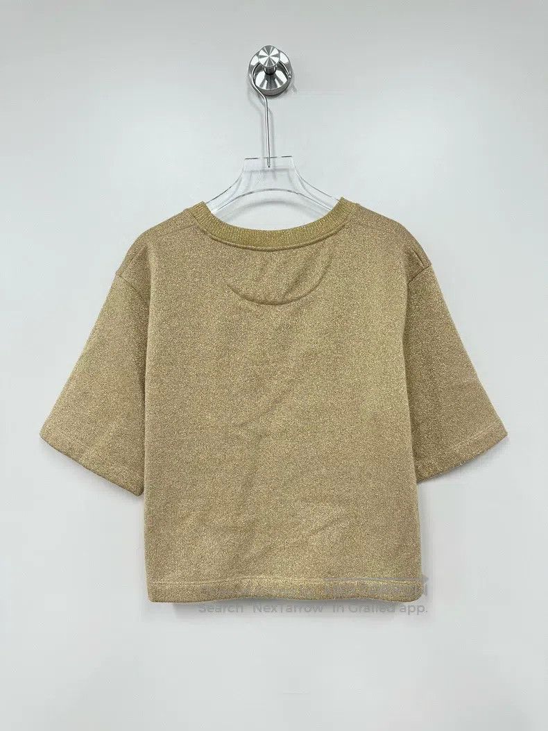 Fendi Fendi Gold glitter front letter logo short-sleeved Size M / US 6-8 / IT 42-44 - 2 Thumbnail