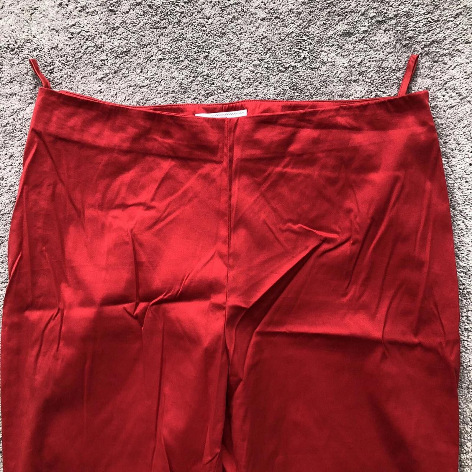 Prada Prada Womens Red Casual Trousers Size 30" / US 8 / IT 44 - 2 Thumbnail
