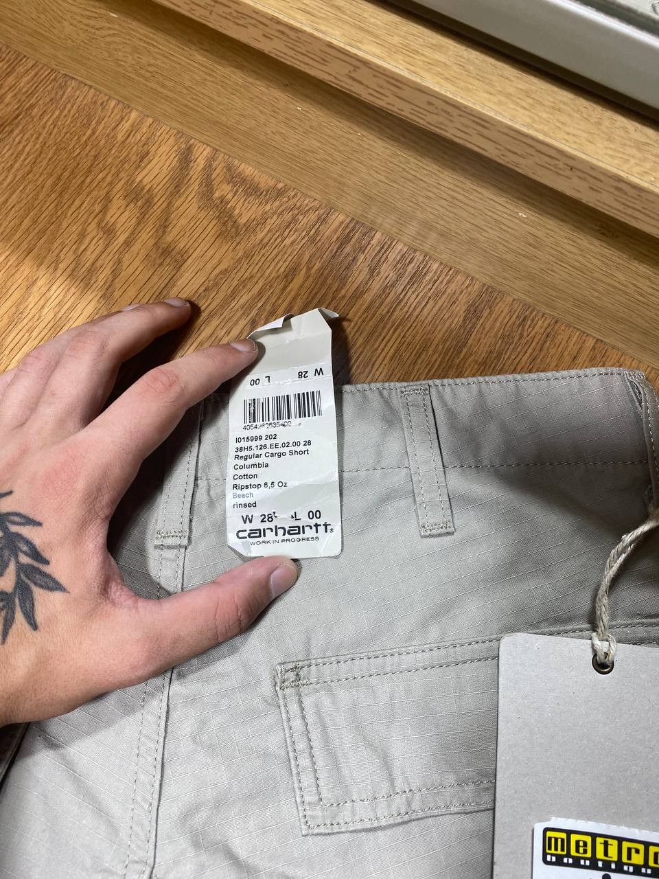 Carhartt × Vintage vintage 90s crazy faded Carhartt brown work carpenter shorts Size US 28 / EU 44 - 15 Thumbnail