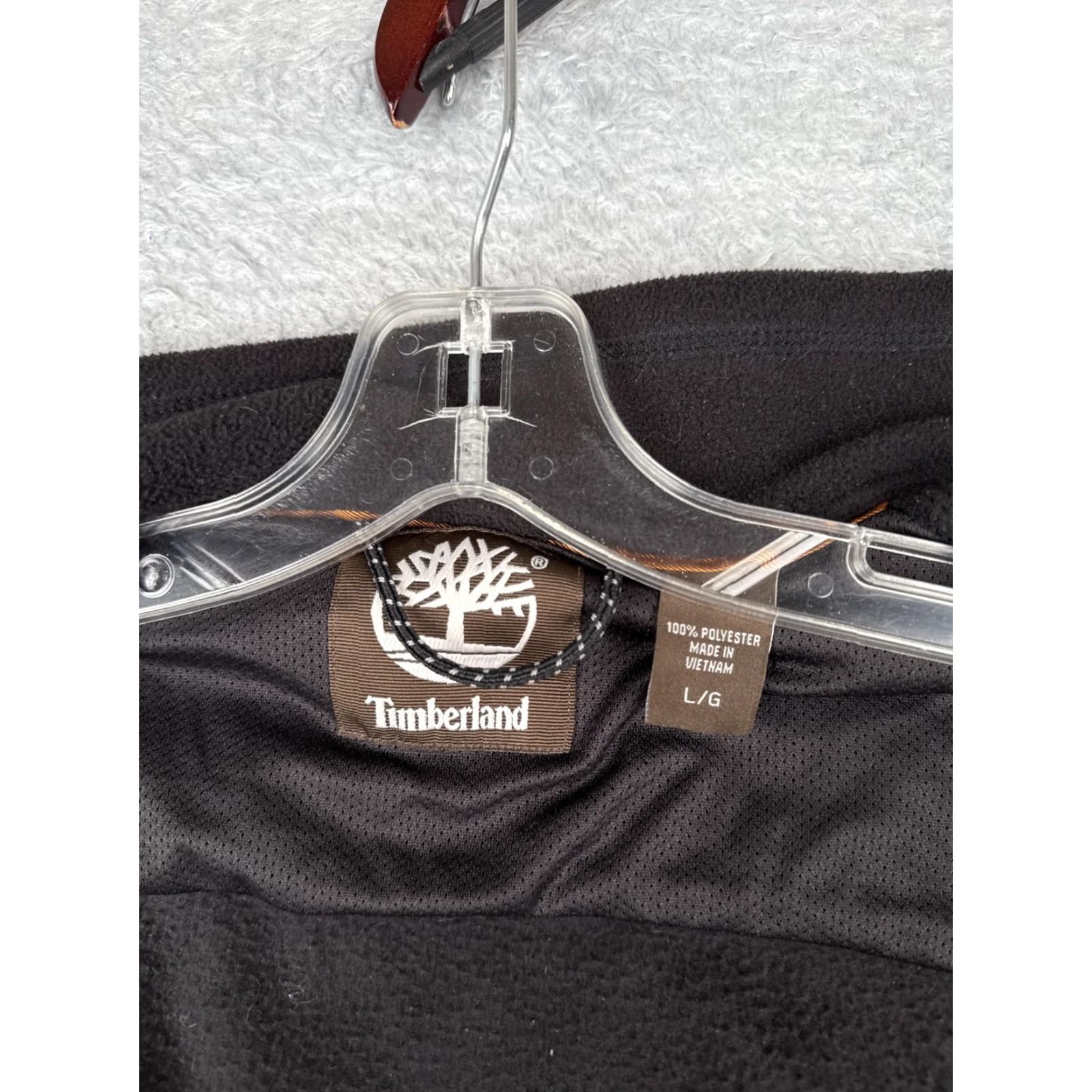 Timberland Timberland Vest Mens Large Black Fleece Zip Front Outdoor Pockets Size US L / EU 52-54 / 3 - 3 Thumbnail