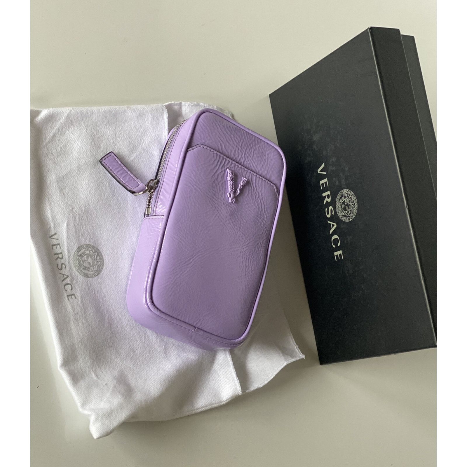 Versace Versace Leather Jacaranda Virtus Crossbody Bag DP88461 Size ONE SIZE - 2 Thumbnail