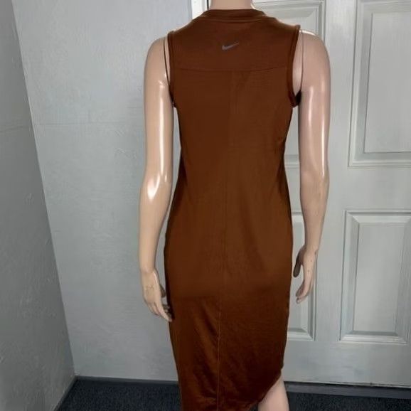 Nike Nike Dress Sleeveless Women S Maternity Dri-Fit Mini Brown Polyester Short Scoop Neck VINTAGE? Size S / US 4 / IT 40 - 4 Thumbnail
