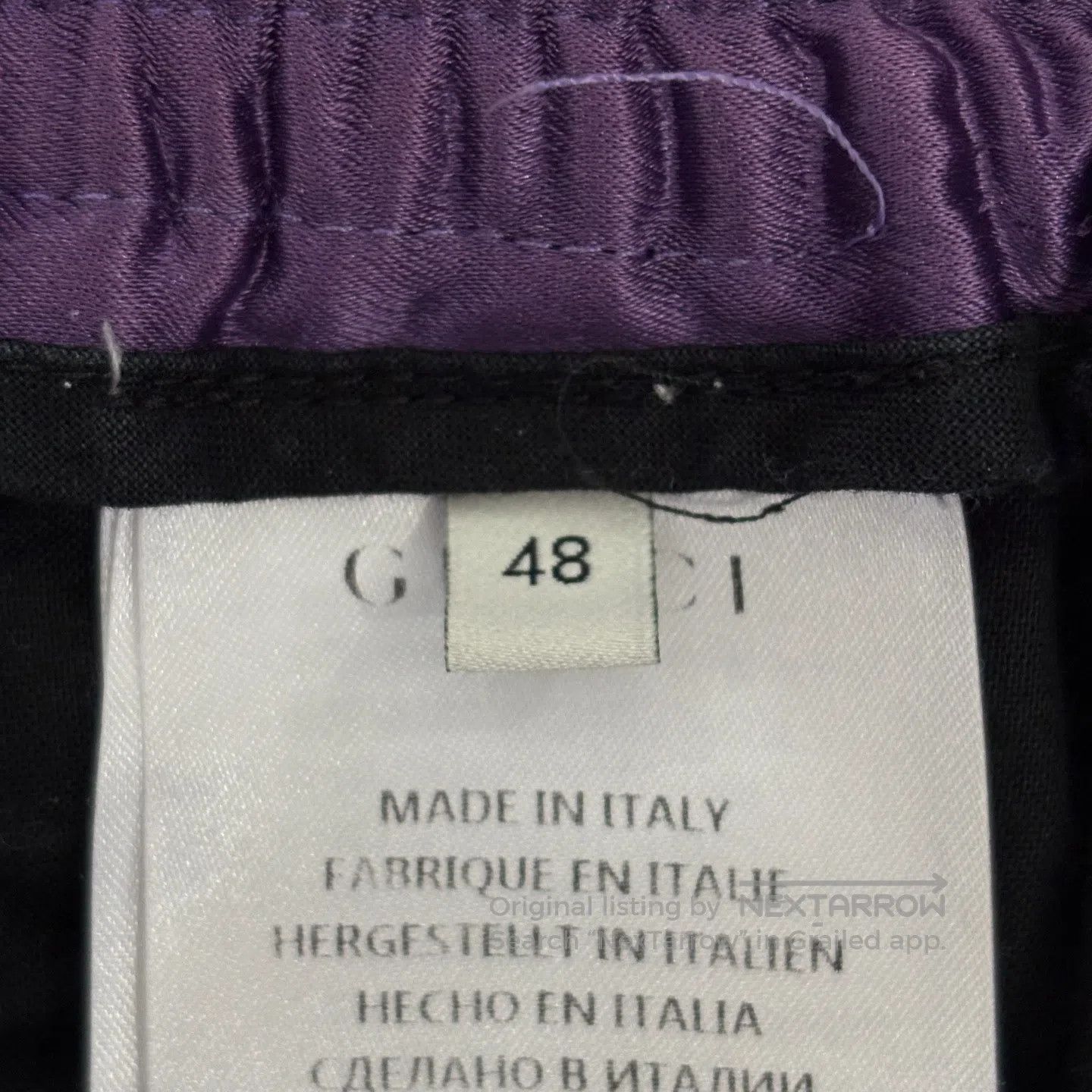 Gucci Guicci Silk-lined side label LOGO casual shorts Size US 32 / EU 48 - 6 Thumbnail