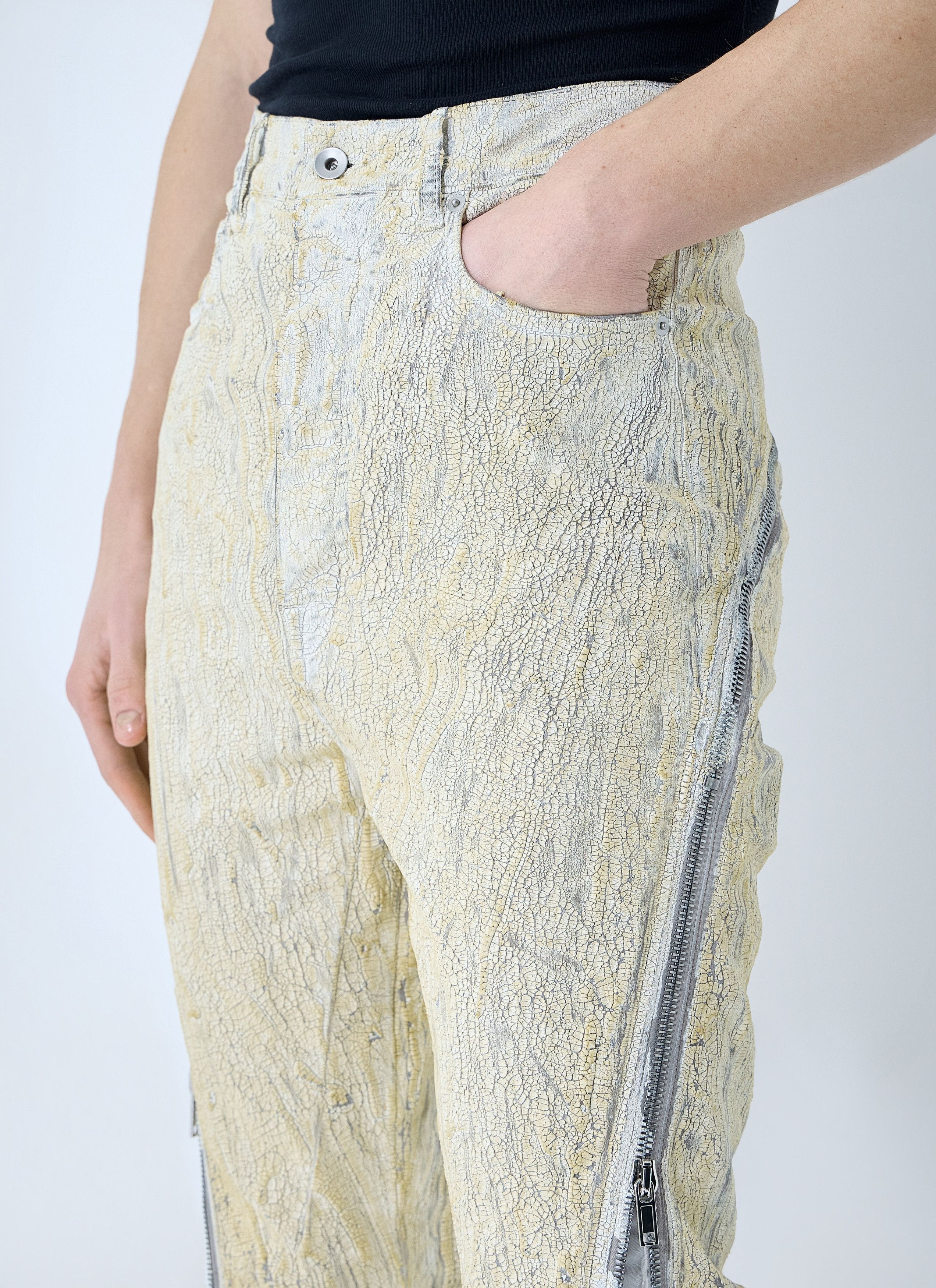 Rick Owens o1s1v1r1oon0825 Bolan Banana Pants in White/Milk Size US 38 / EU 54 - 5 Thumbnail